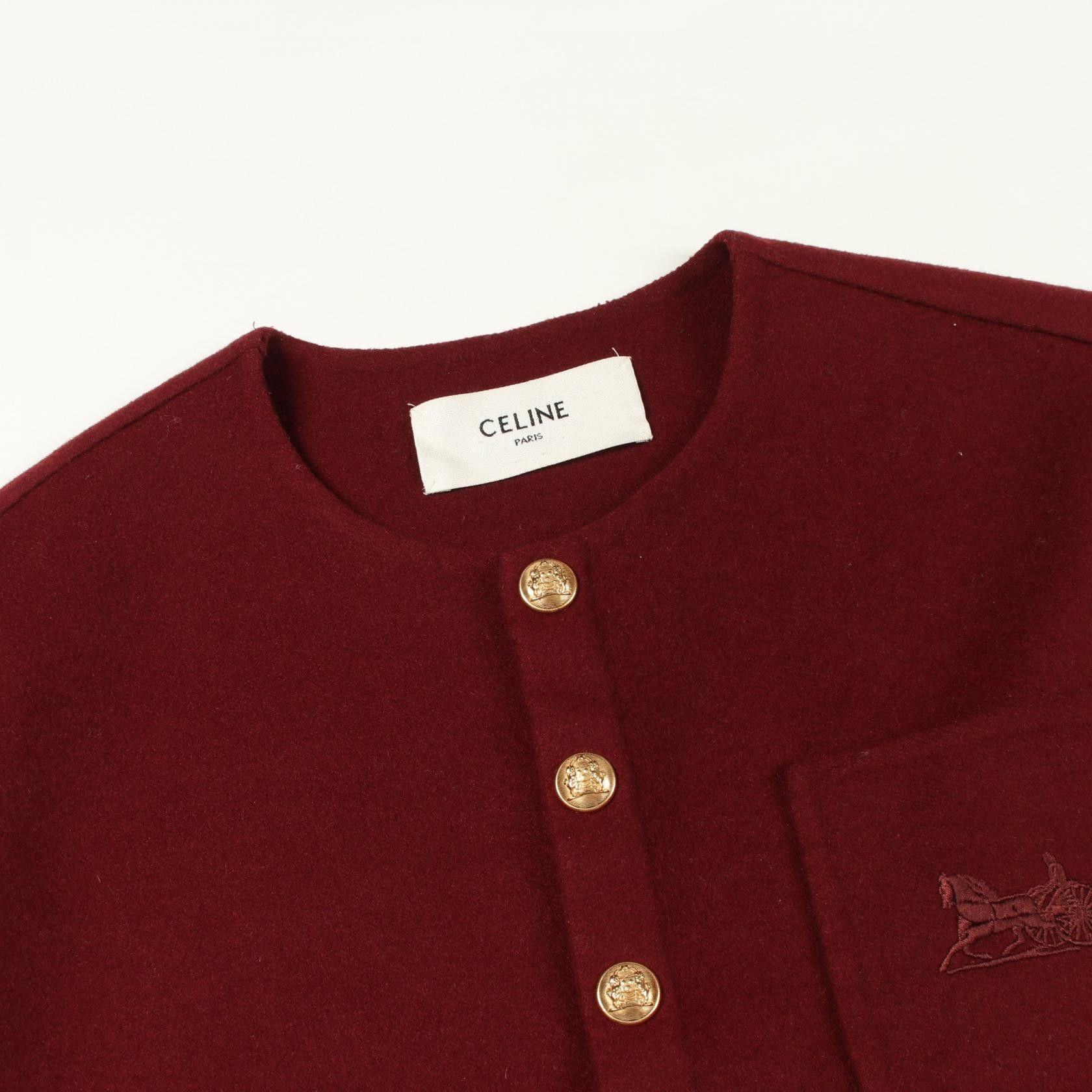 Celine Celine CELINE Cashmere Jacket Textile Outerwear 2V41E6700 DUTY FREE for USA Size ONE SIZE - 8 Thumbnail