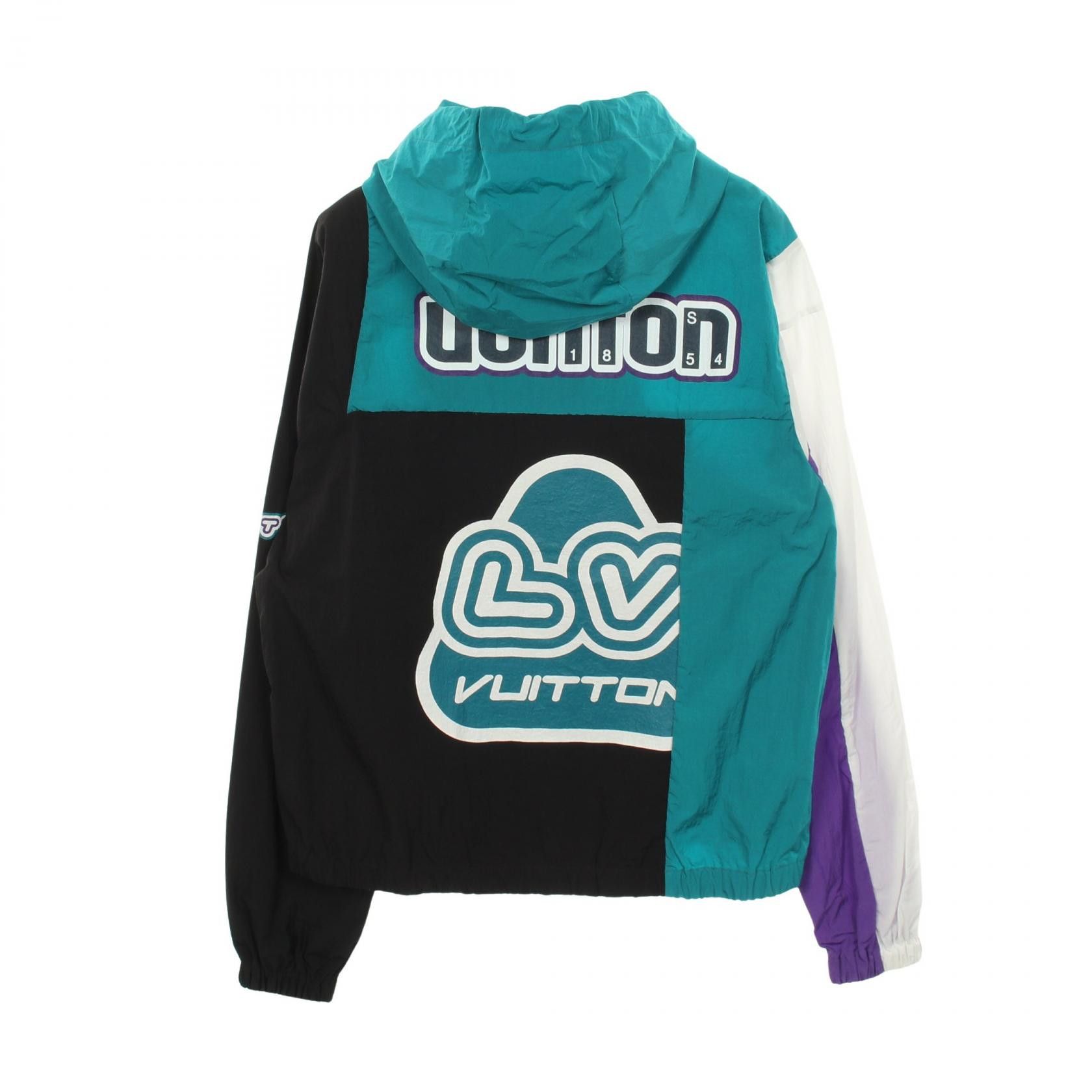 Louis Vuitton Louis Vuitton Louis Vuitton Patchwork Logo Nylon Jacket Textile Outerwear RM222P0GHNB71W DUTY FREE for USA Size ONE SIZE - 2 Thumbnail