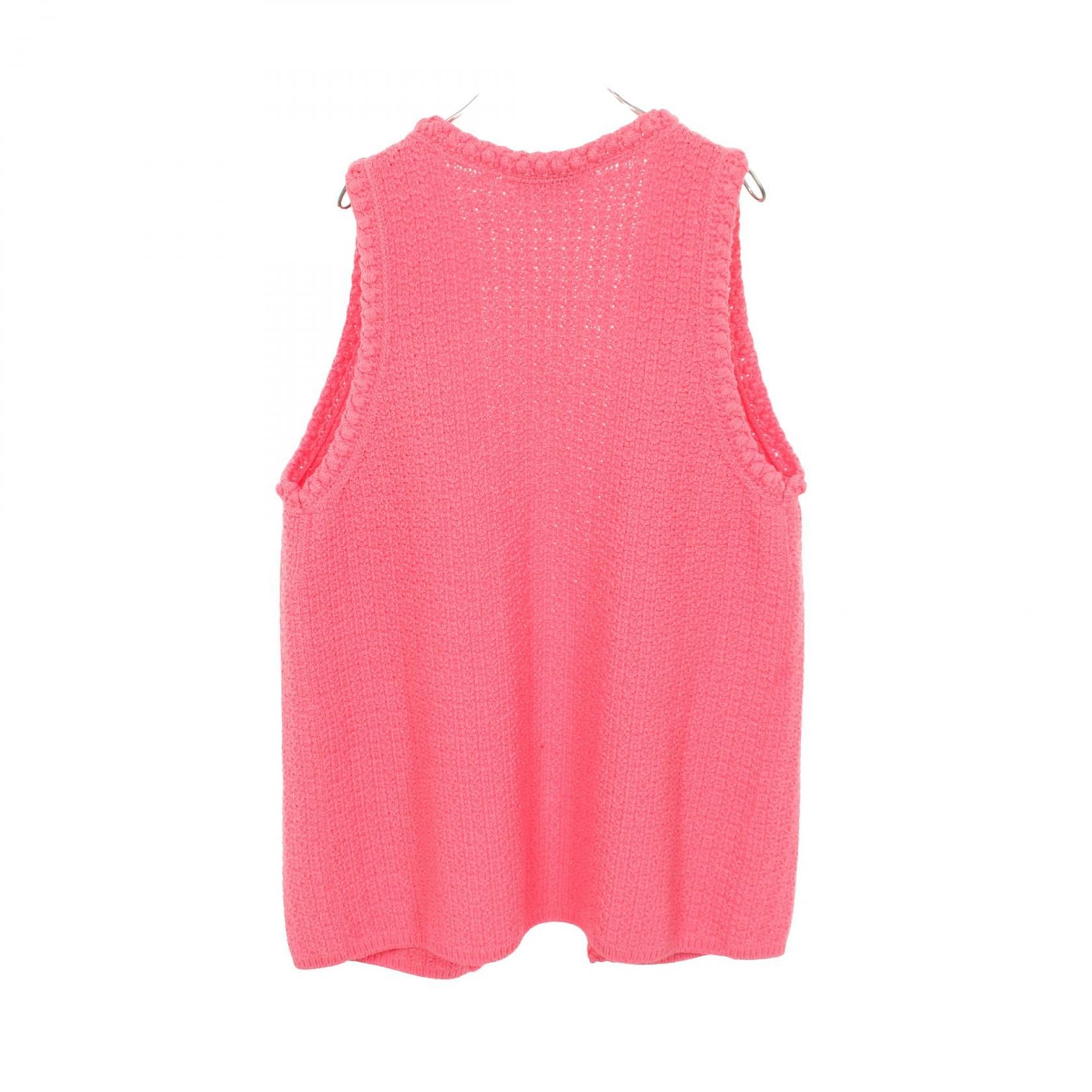 Chanel Chanel Chanel Coco Mark Cotton Vest Textile Tops P72795K10459 DUTY FREE for USA Size ONE SIZE - 2 Thumbnail