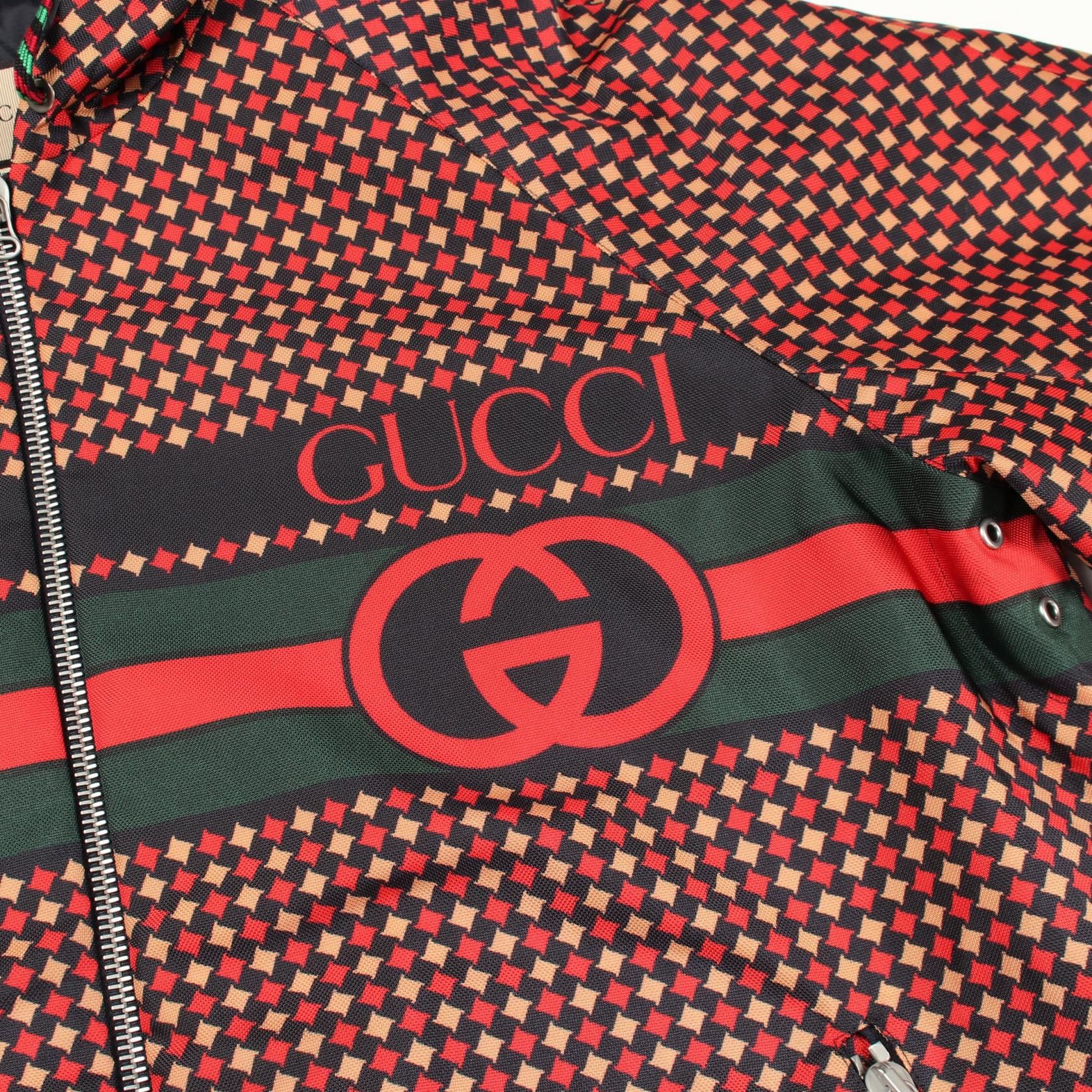 Gucci Gucci Gucci Interlocking G Nylon Jacket Textile Outerwear DUTY FREE for USA Size ONE SIZE - 6 Thumbnail