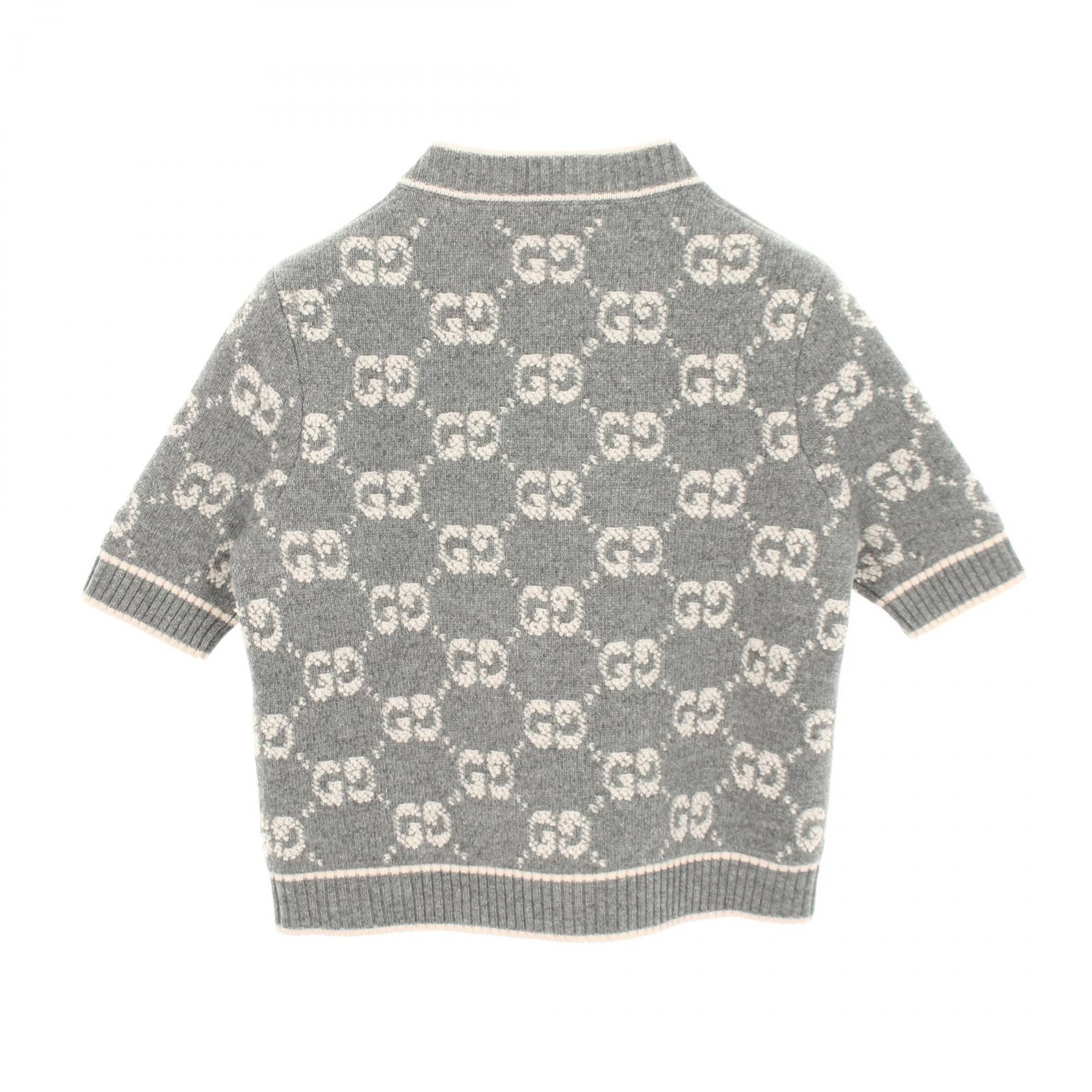Gucci Gucci Gucci GG Boucle Wool Jacquard Knit Top Textile Tops 770059 DUTY FREE for USA Size ONE SIZE - 2 Thumbnail