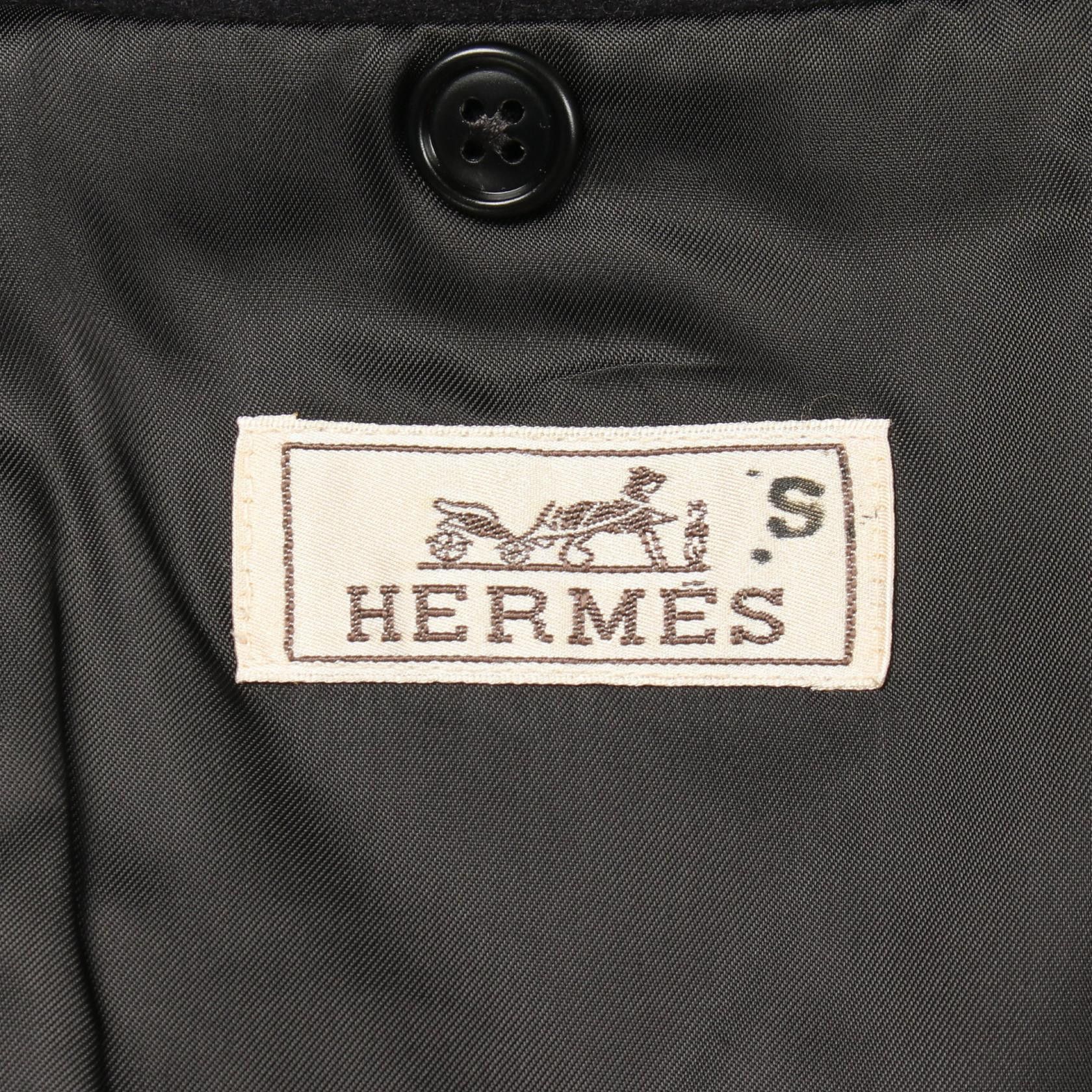 Hermes Hermes Hermes Wool Cashmere Tailored Jacket Textile Outerwear DUTY FREE for USA Size ONE SIZE - 3 Thumbnail