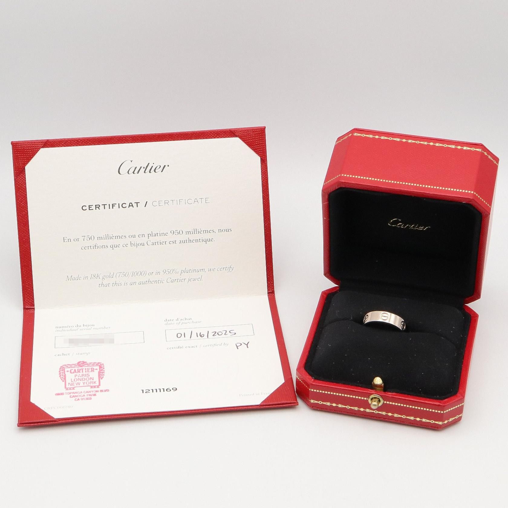 Cartier Cartier Cartier Love Au750 White Gold Ring Size 54 Precious Metal Ring DUTY FREE for USA Size ONE SIZE - 8 Thumbnail