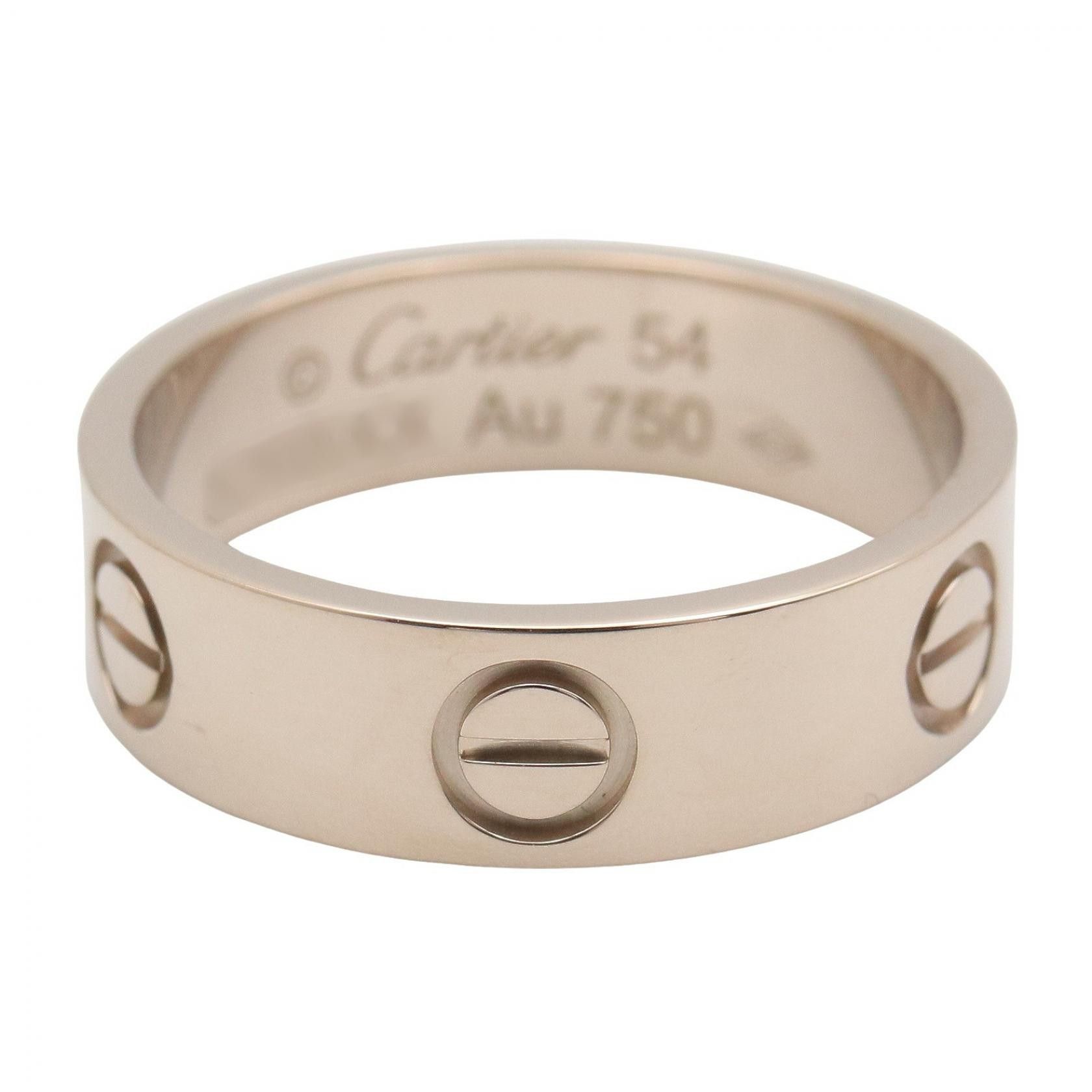 Cartier Cartier Cartier Love Au750 White Gold Ring Size 54 Precious Metal Ring DUTY FREE for USA Size ONE SIZE - 3 Thumbnail