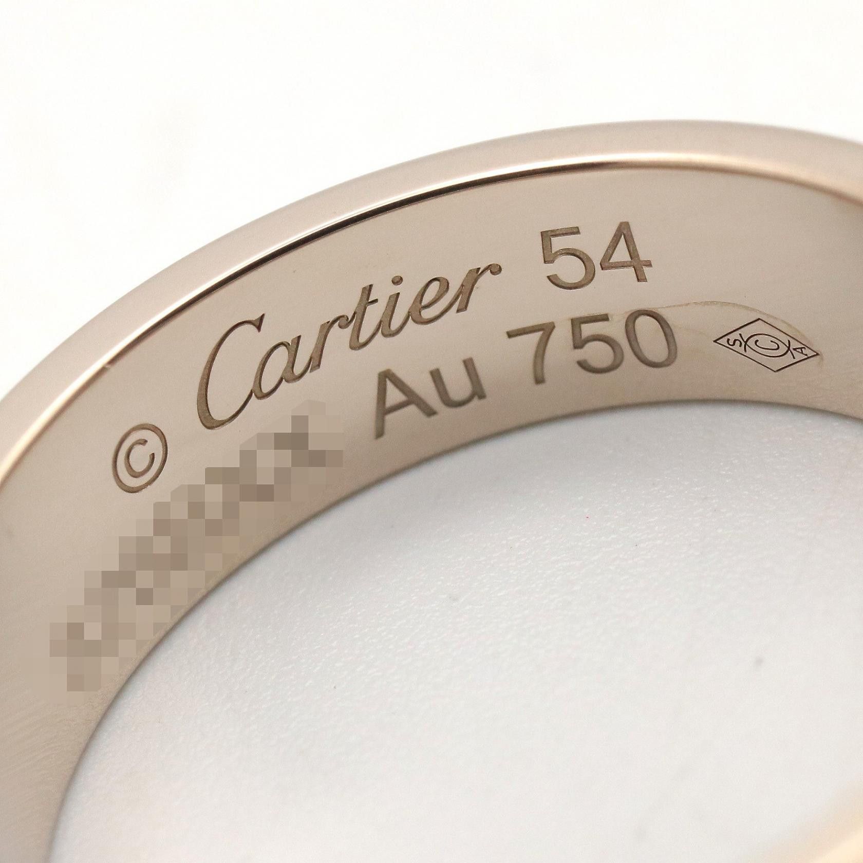 Cartier Cartier Cartier Love Au750 White Gold Ring Size 54 Precious Metal Ring DUTY FREE for USA Size ONE SIZE - 6 Thumbnail