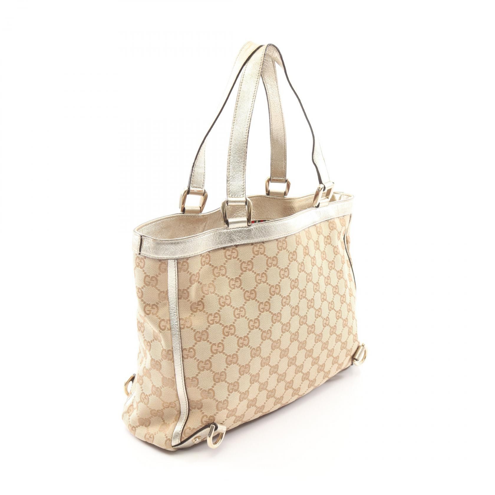 Gucci Gucci Gucci Abbey GG Canvas Tote Bag Textile Tote Bag 170004 DUTY FREE for USA Size ONE SIZE - 2 Thumbnail