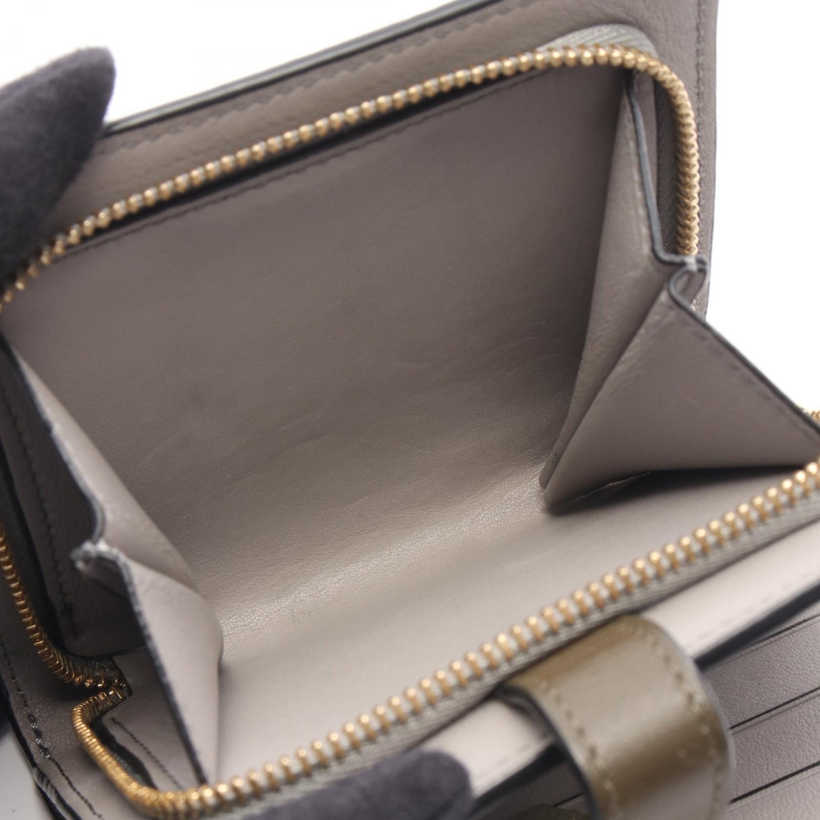 Loewe Loewe Loewe Compact Zip Wallet bifold wallet Leather Short Wallet C660Z41X01 DUTY FREE for USA Size ONE SIZE - 4 Thumbnail