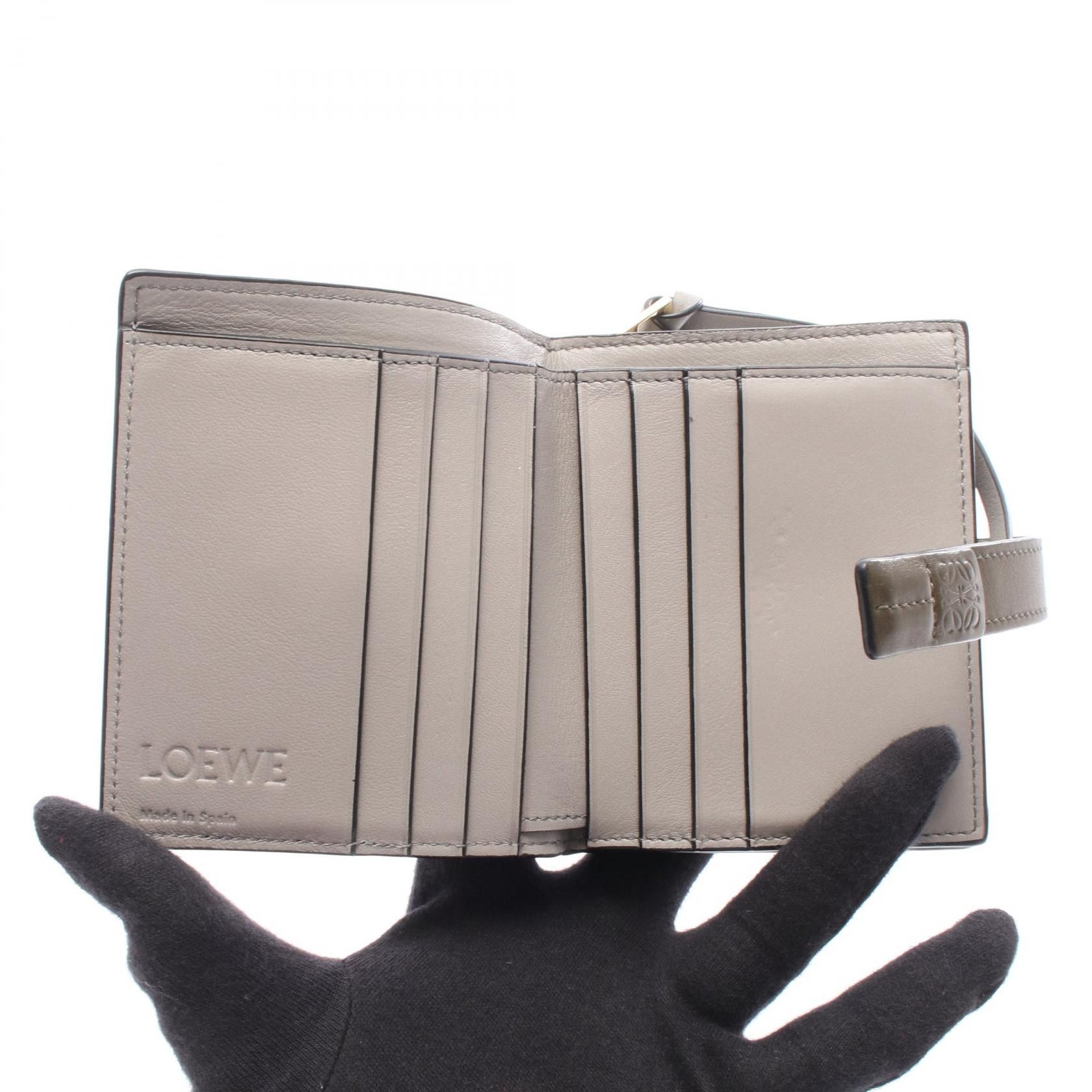 Loewe Loewe Loewe Compact Zip Wallet bifold wallet Leather Short Wallet C660Z41X01 DUTY FREE for USA Size ONE SIZE - 3 Thumbnail