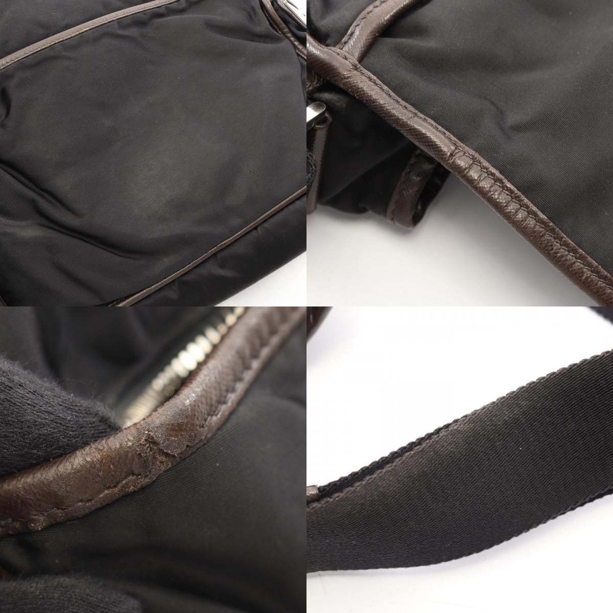 Prada Prada PRADA Canvas Leather Shoulder Bag Leather Shoulder Bag DUTY FREE for USA Size ONE SIZE - 10 Thumbnail