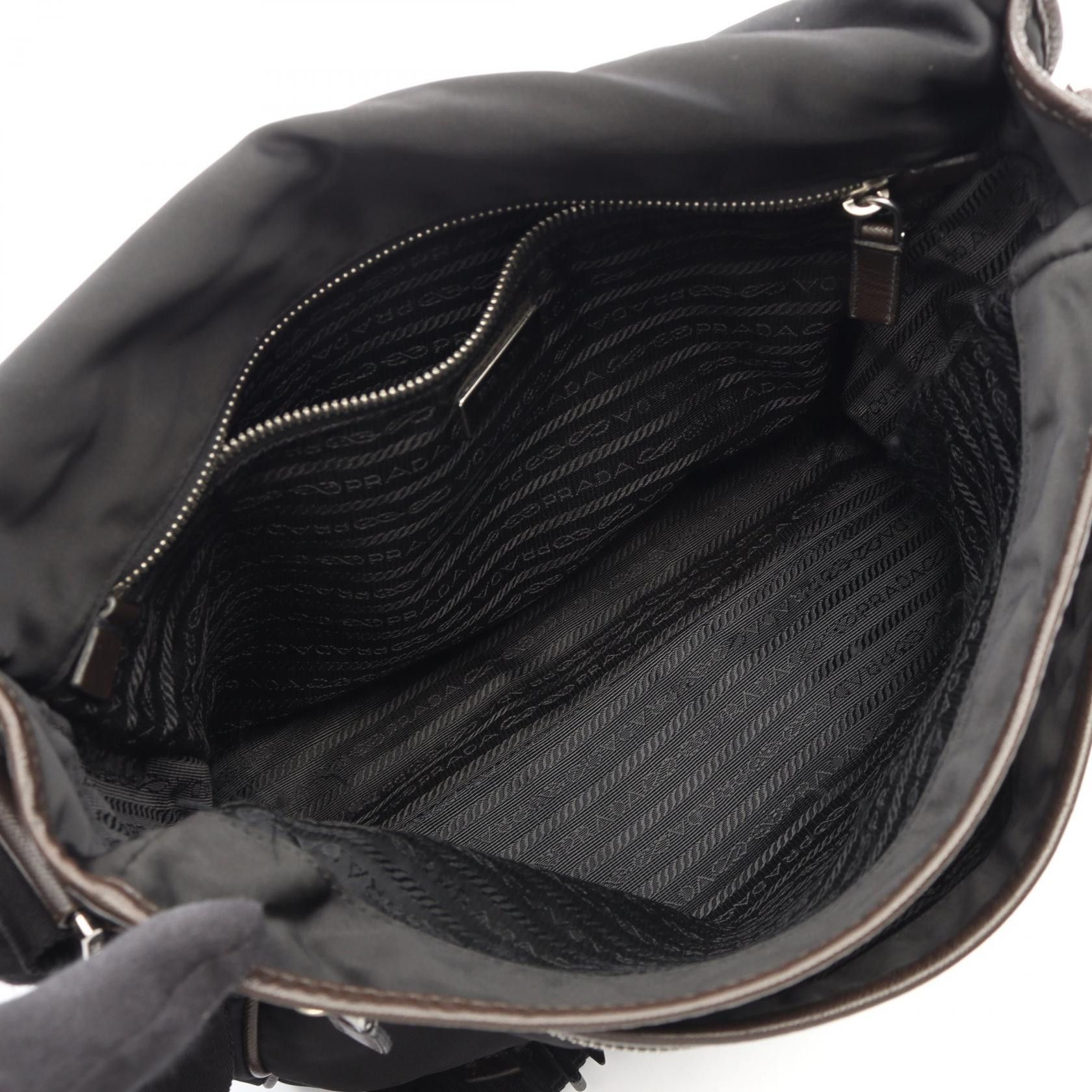 Prada Prada PRADA Canvas Leather Shoulder Bag Leather Shoulder Bag DUTY FREE for USA Size ONE SIZE - 3 Thumbnail