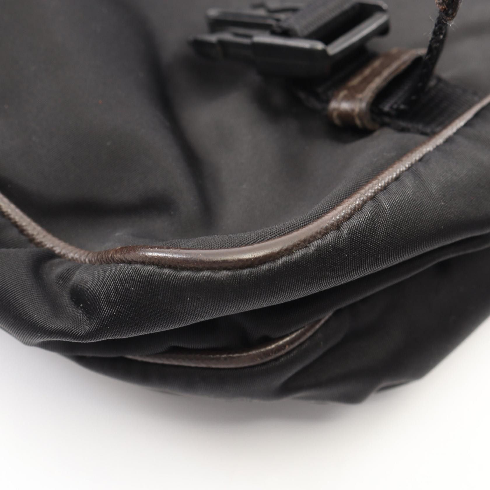 Prada Prada PRADA Canvas Leather Shoulder Bag Leather Shoulder Bag DUTY FREE for USA Size ONE SIZE - 8 Thumbnail