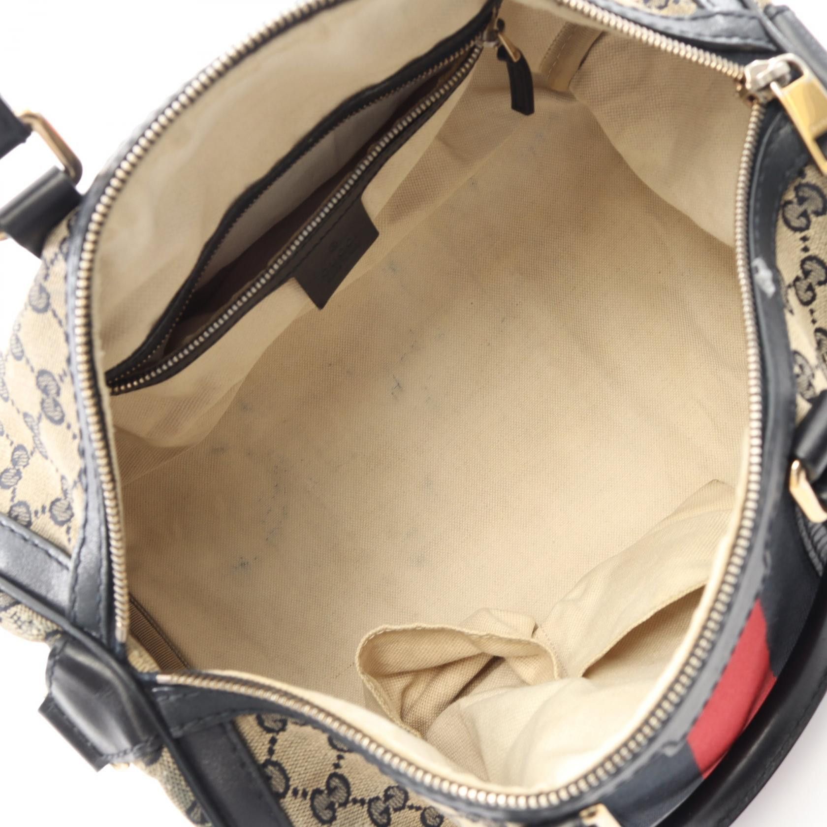 Gucci Gucci Gucci GG Canvas 2way Handbag Leather Handbag 247205 DUTY FREE for USA Size ONE SIZE - 3 Thumbnail