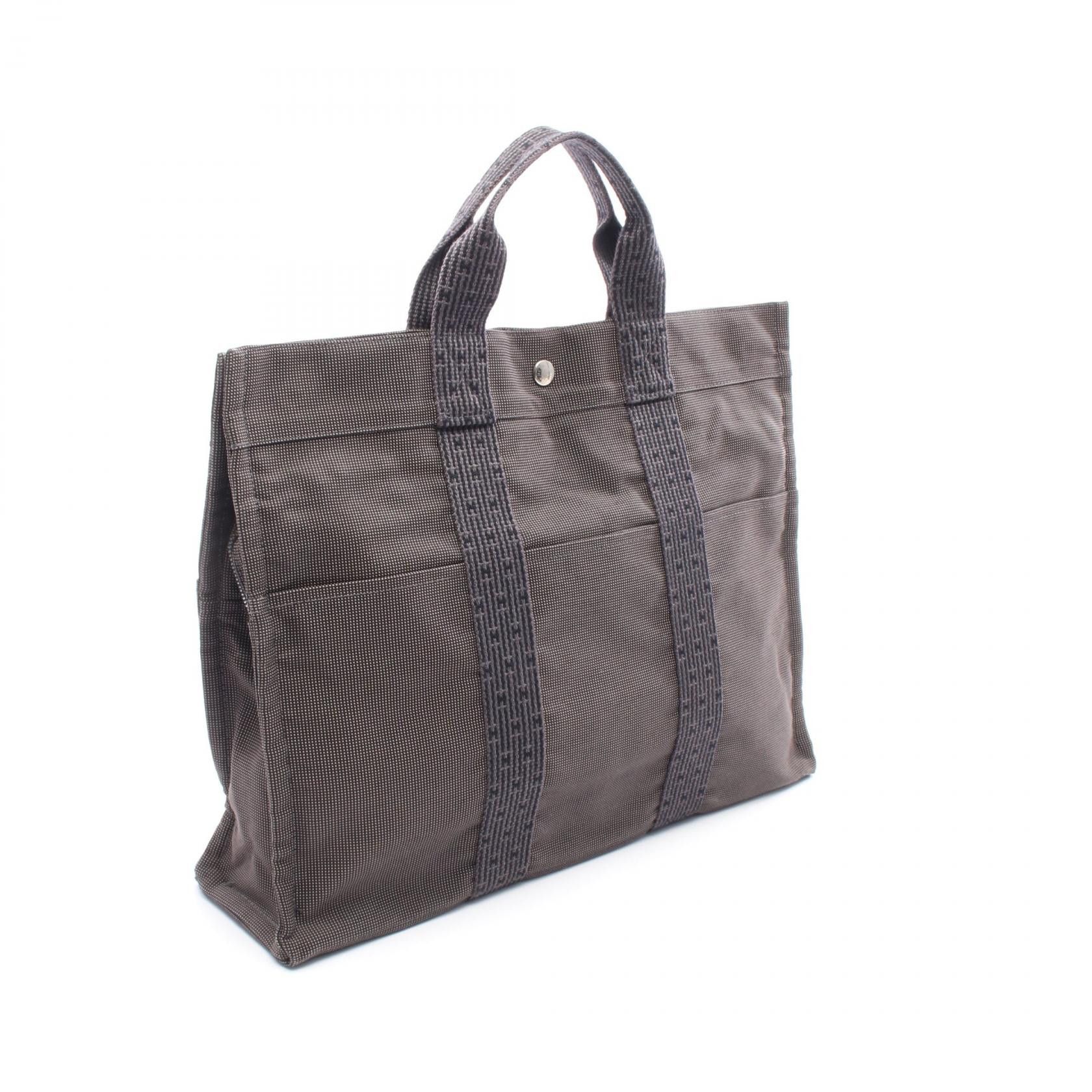 Hermes Hermes Hermes Herline MM Canvas Tote Bag Textile Tote Bag DUTY FREE for USA Size ONE SIZE - 2 Thumbnail