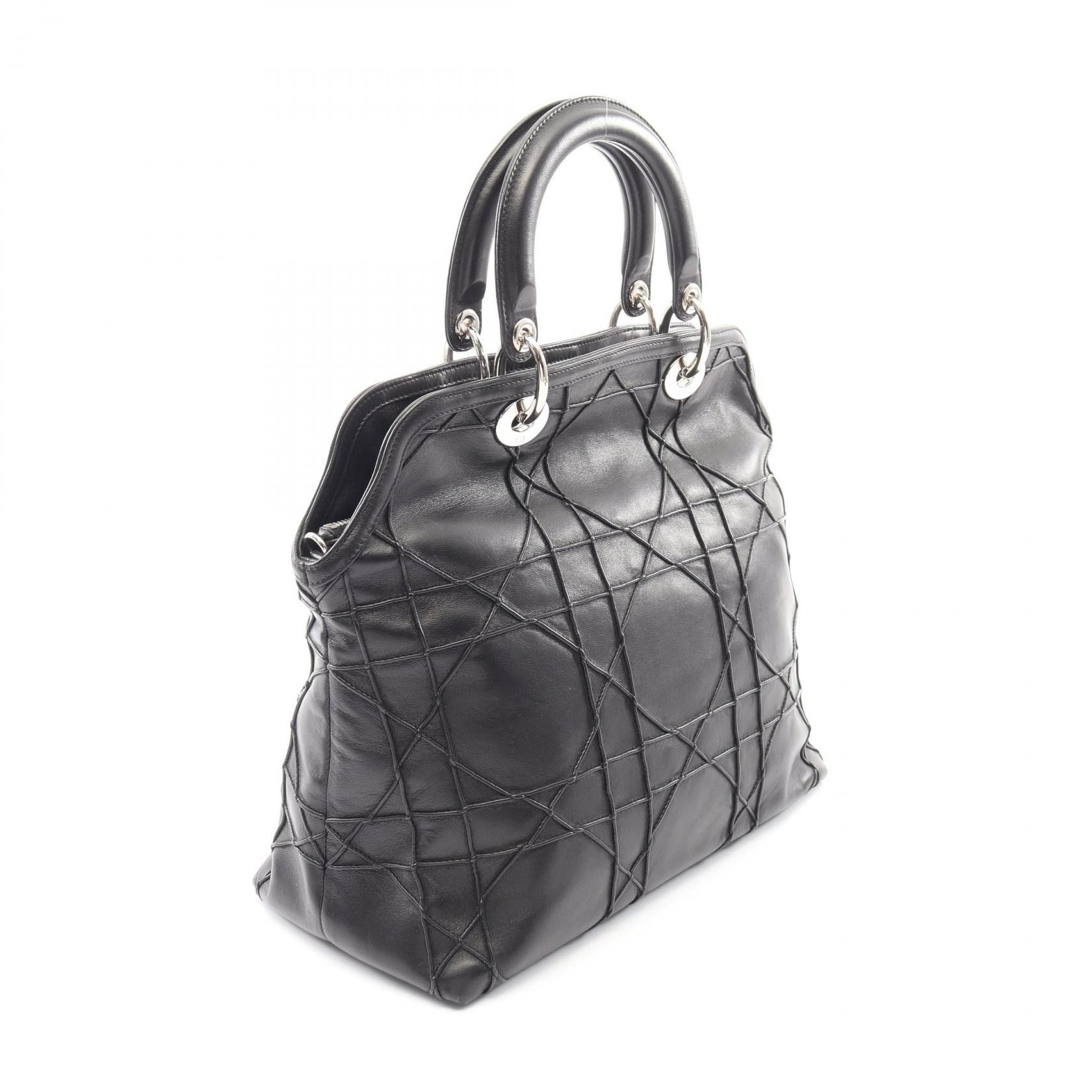 Dior Dior Dior Granville Cannage 2way Leather Handbag Leather Handbag DUTY FREE for USA Size ONE SIZE - 2 Thumbnail