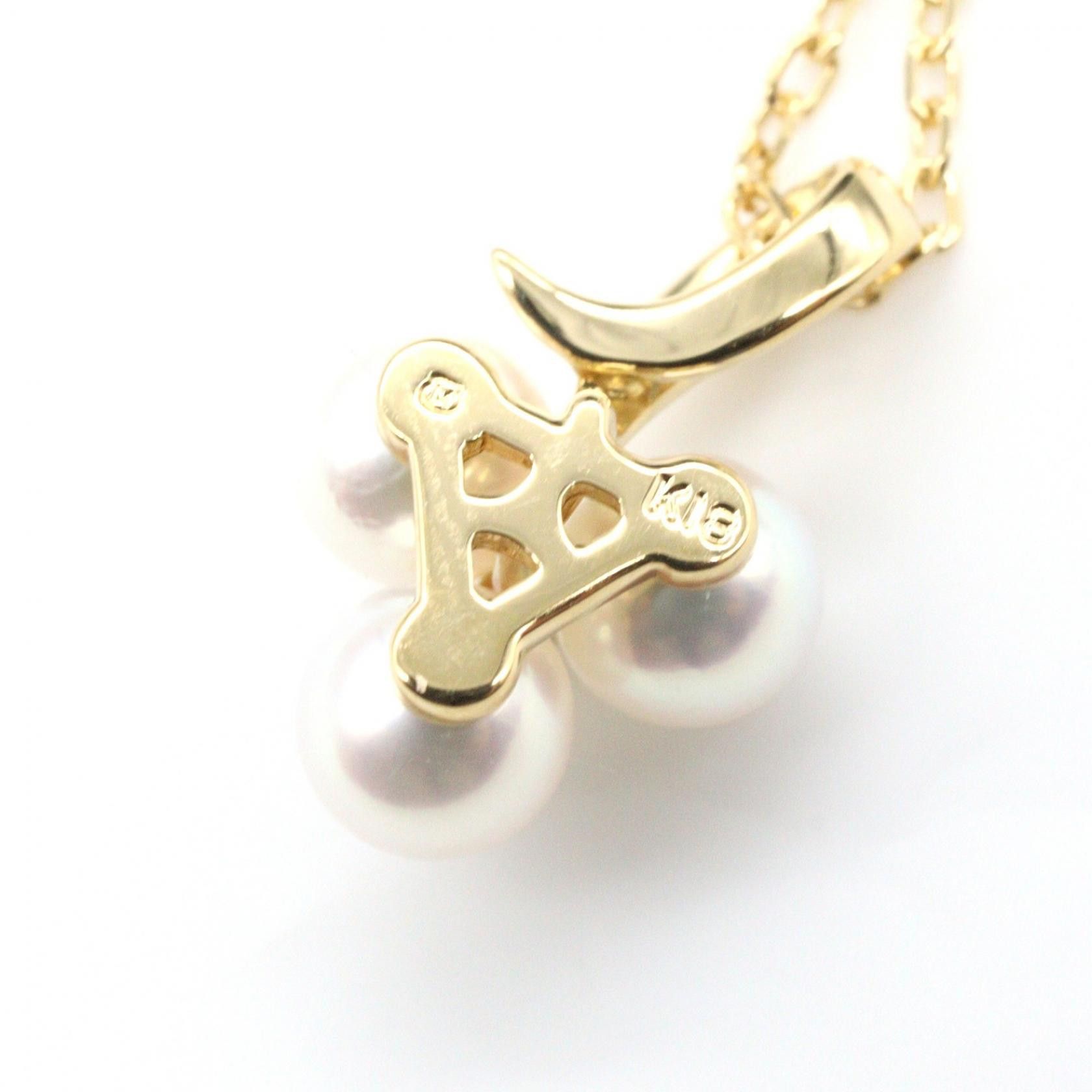 Mikimoto Mikimoto MIKIMOTO Pearl Diamond Au750 Necklace Precious Metal Necklace DUTY FREE for USA Size ONE SIZE - 4 Thumbnail
