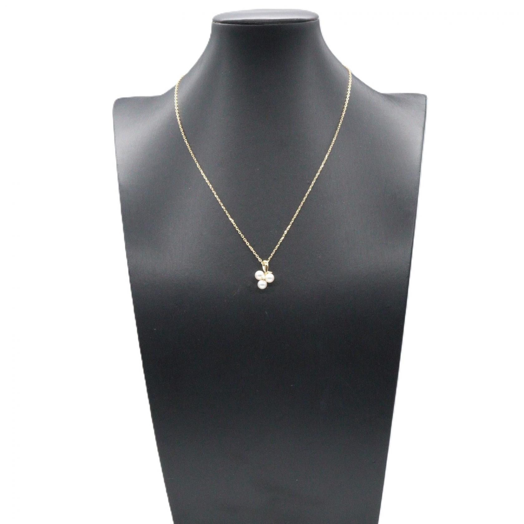 Mikimoto Mikimoto MIKIMOTO Pearl Diamond Au750 Necklace Precious Metal Necklace DUTY FREE for USA Size ONE SIZE - 5 Thumbnail