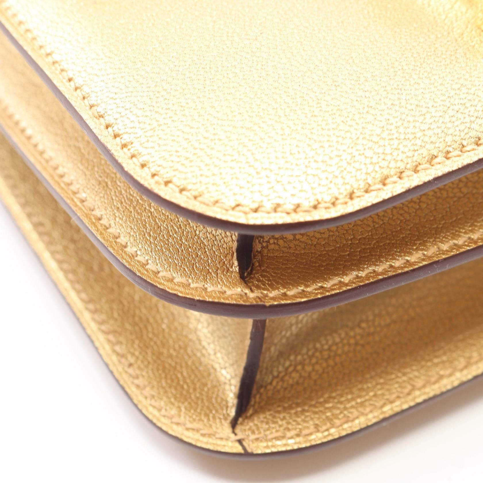 Hermes Hermes Hermes Constance3 Mini Dore Chevre Shoulder Bag Leather Shoulder Bag Stamp B (2023) DUTY FREE for USA Size ONE SIZE - 6 Thumbnail