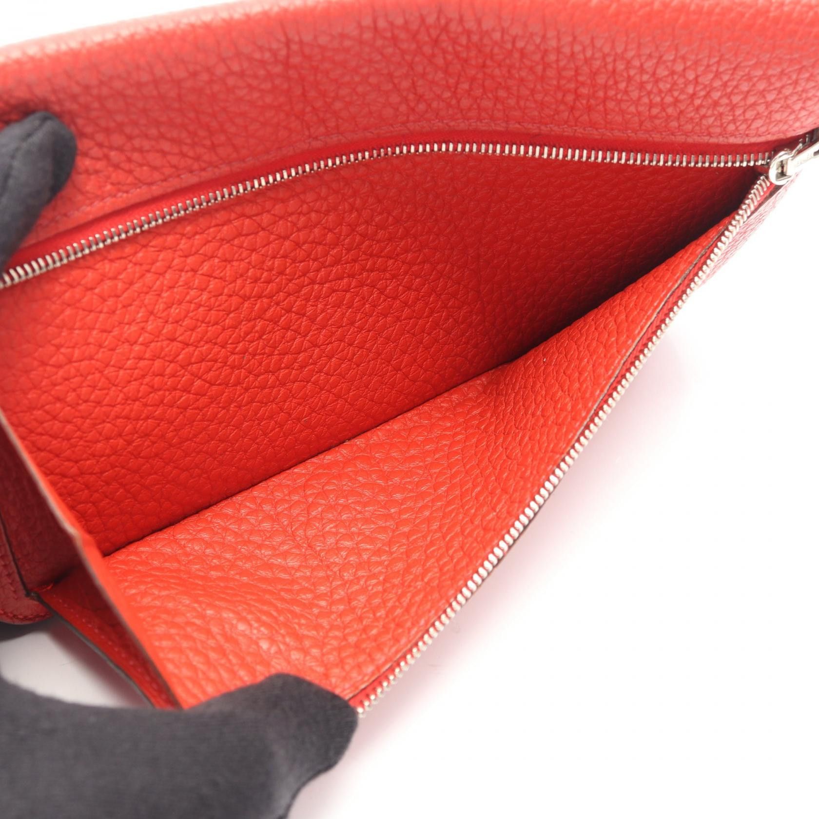 Hermes Hermes Hermes Dogon Long Leather Long Wallet Leather Long Wallet Q DUTY FREE for USA Size ONE SIZE - 4 Thumbnail