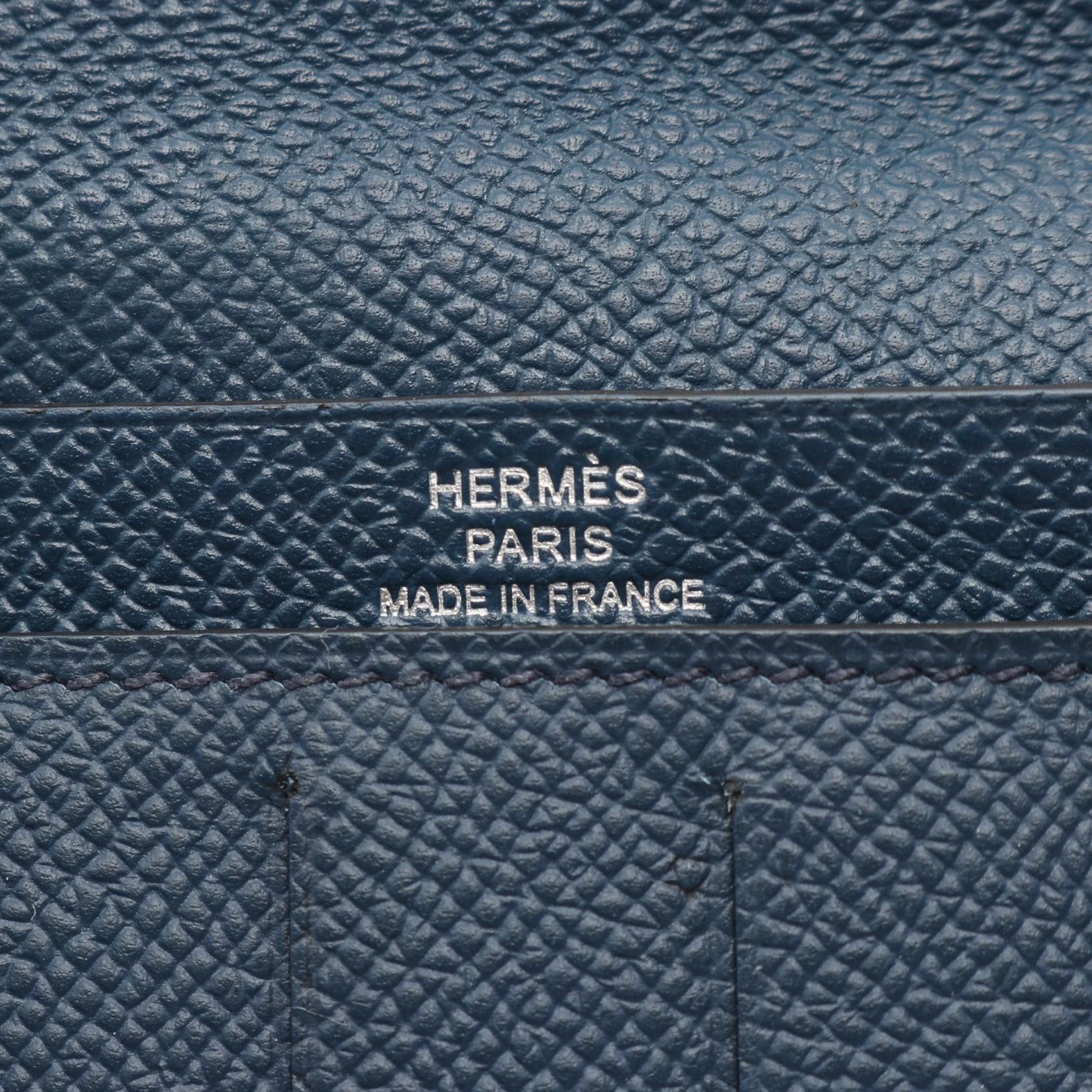 Hermes Hermes Hermes Citizen Twill Long Silk In Calfskin Long Wallet Leather Long Wallet Y DUTY FREE for USA Size ONE SIZE - 5 Thumbnail