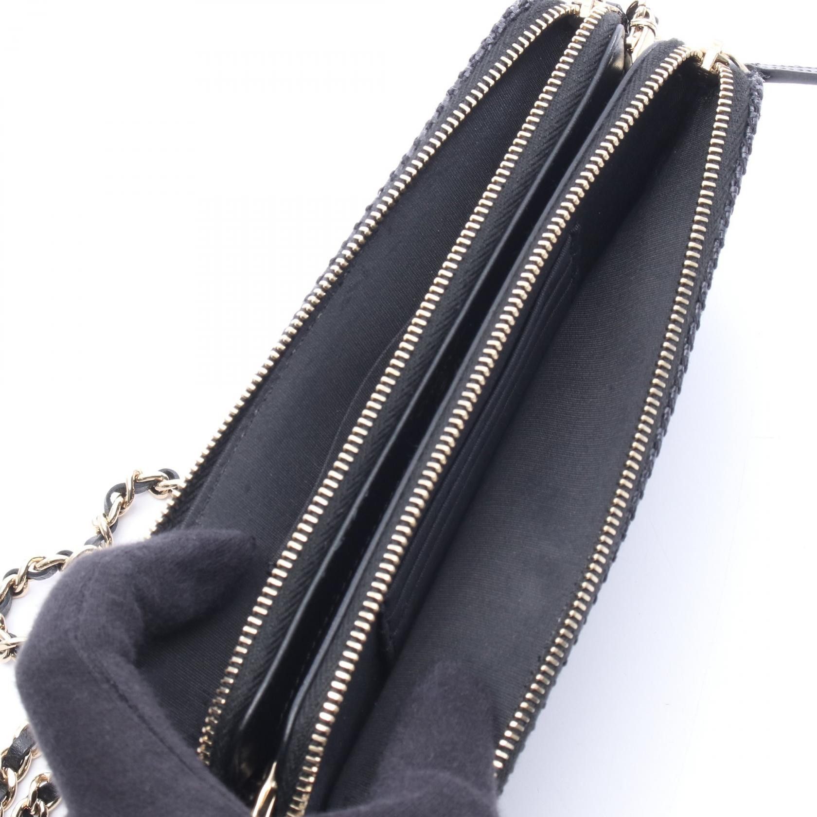 Chanel Chanel CHANEL Deauville Fabric Leather Shoulder Bag Textile Shoulder Bag DUTY FREE for USA Size ONE SIZE - 3 Thumbnail