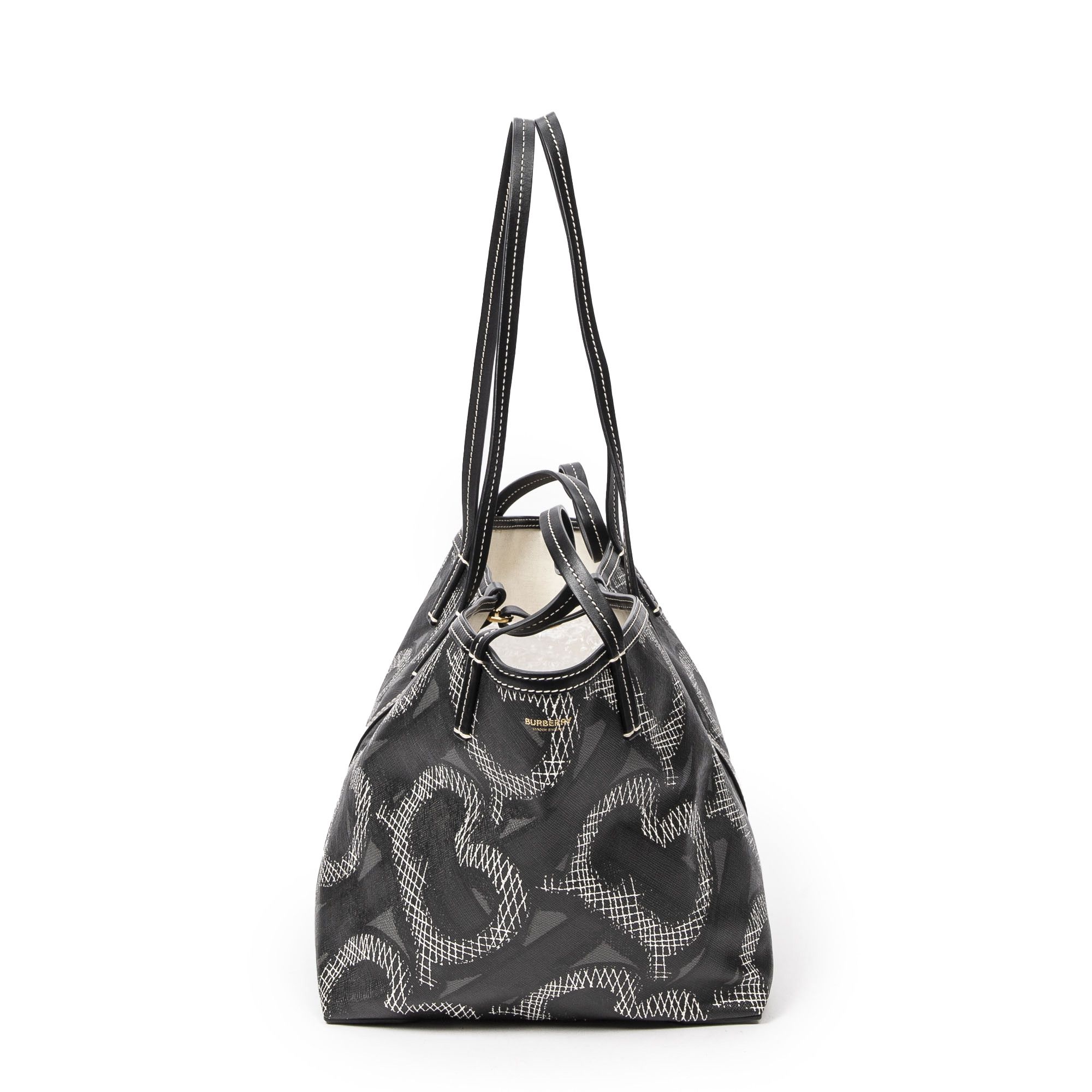 Burberry TB Print Beach Tote Size ONE SIZE - 4 Thumbnail
