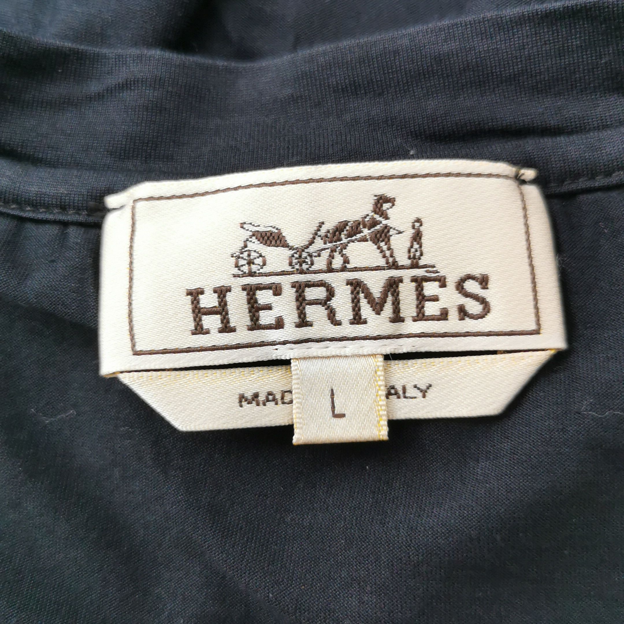 Hermes Hermes Men l Short Sleeve Shirts Size US L / EU 52-54 / 3 - 4 Thumbnail