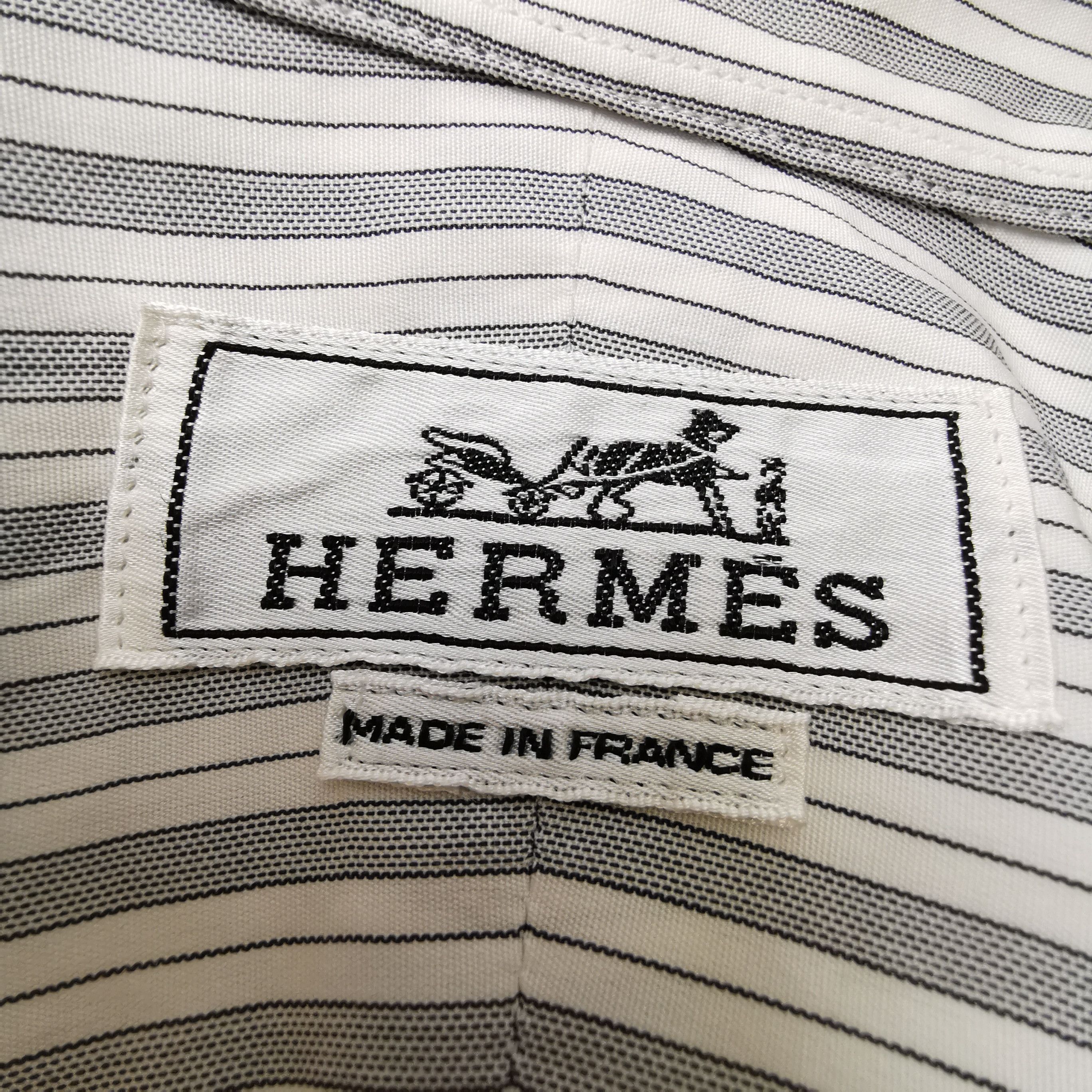 Hermes Hermes Men xl Button Ups Size US XL / EU 56 / 4 - 4 Thumbnail
