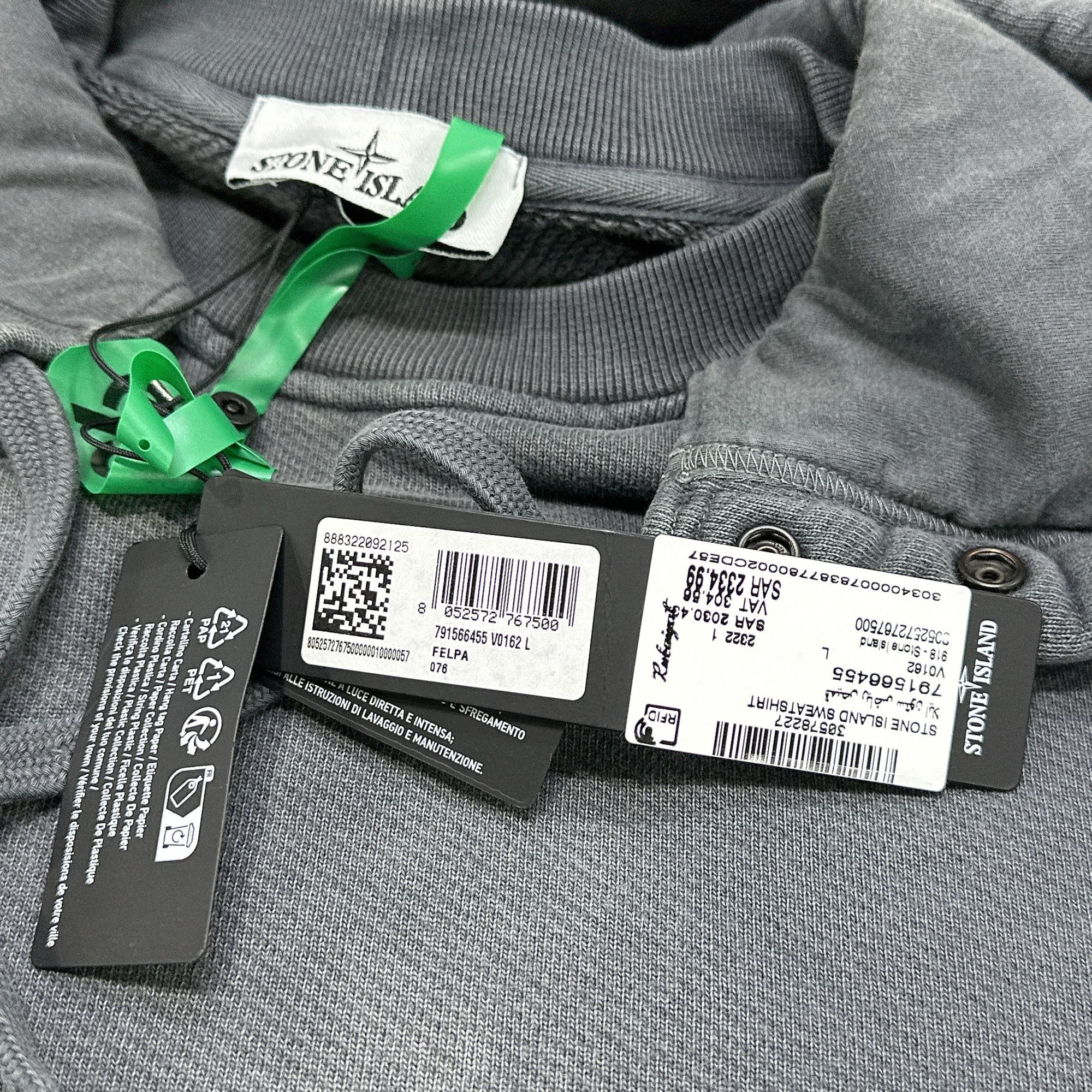 Stone Island Stone Island Garment Dyed Hoodie Size L Size US L / EU 52-54 / 3 - 4 Thumbnail