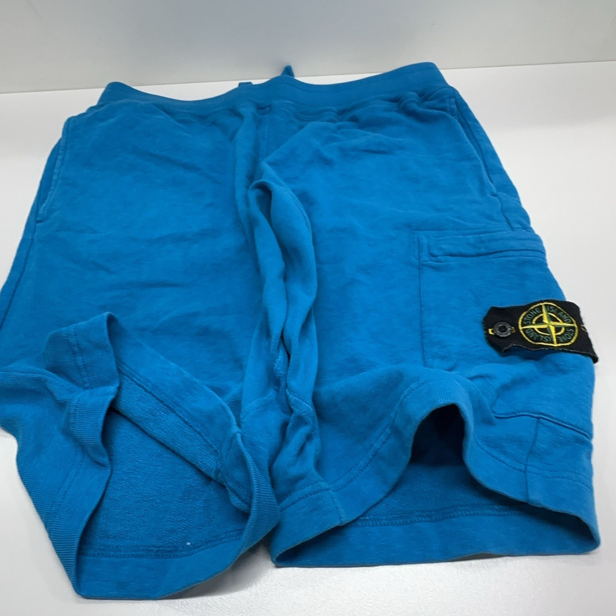 Stone Island Stone Island Blue Cotton Compass Patch Shorts Size L Size US 34 / EU 50 - 6 Thumbnail