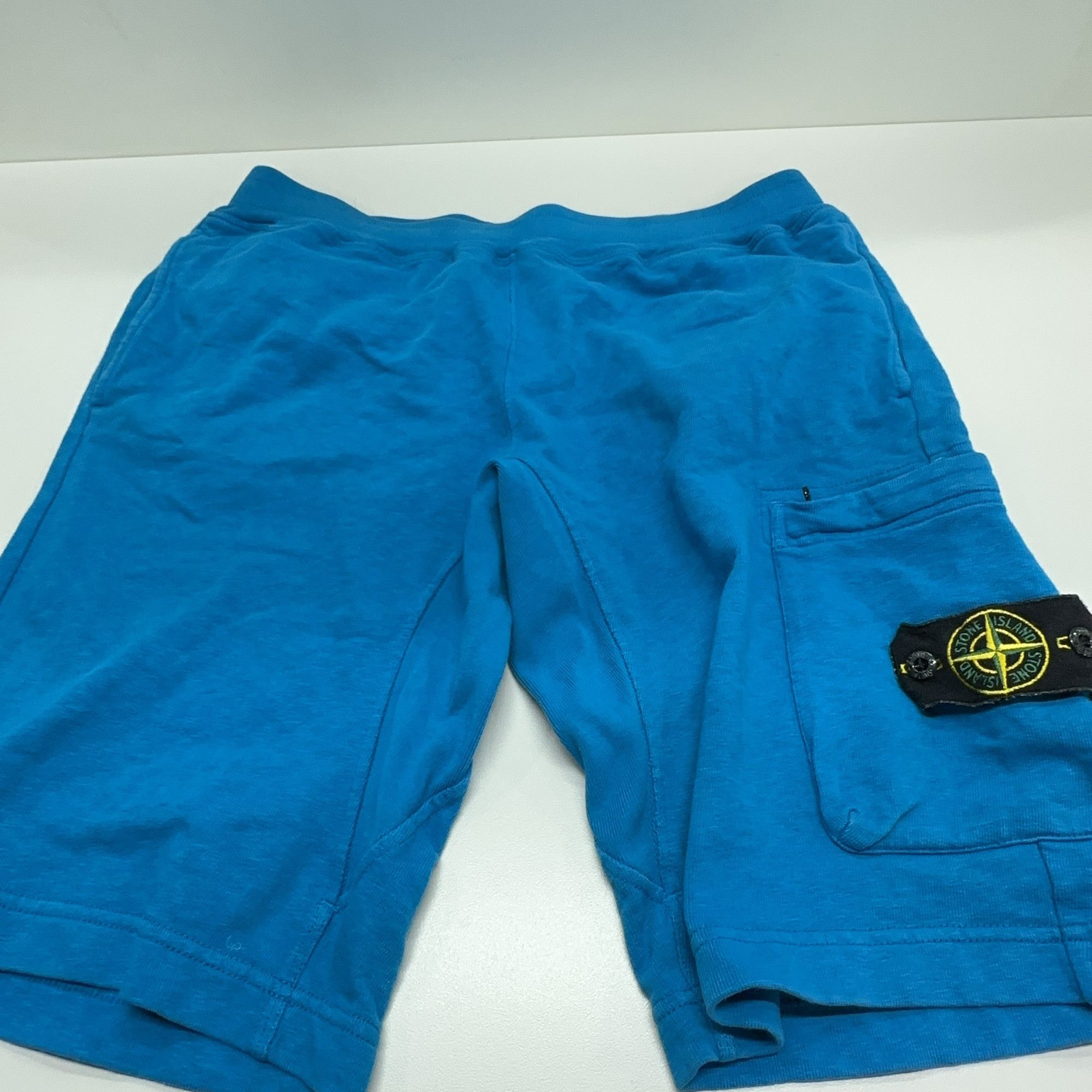 Stone Island Stone Island Blue Cotton Compass Patch Shorts Size L Size US 34 / EU 50 - 8 Thumbnail