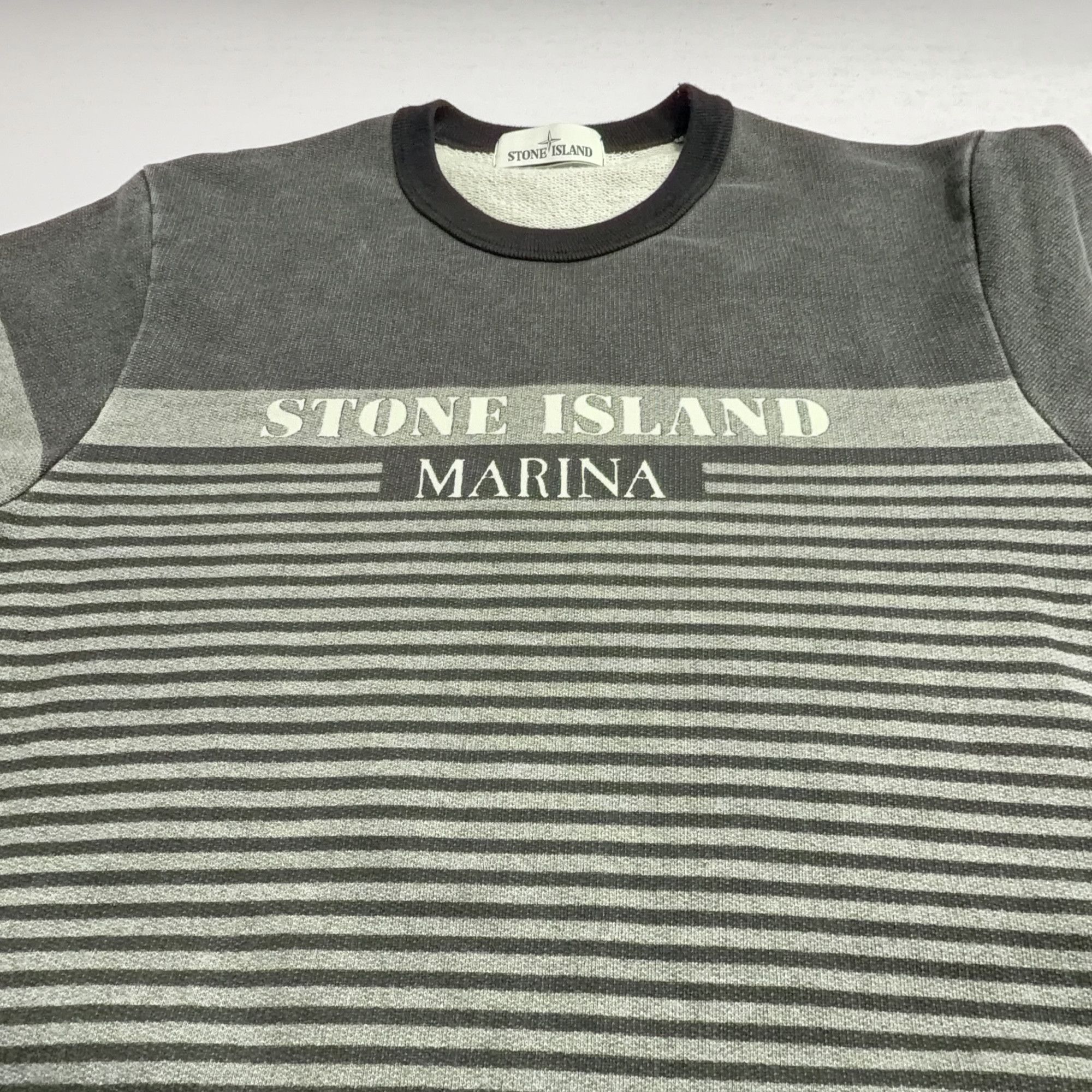 Stone Island Stone Island Marina Striped Sweatshirt Size M Size US M / EU 48-50 / 2 - 7 Thumbnail