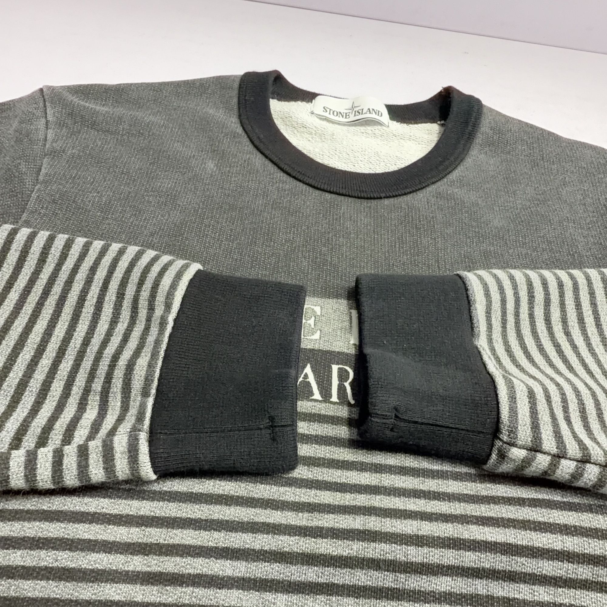 Stone Island Stone Island Marina Striped Sweatshirt Size M Size US M / EU 48-50 / 2 - 9 Thumbnail