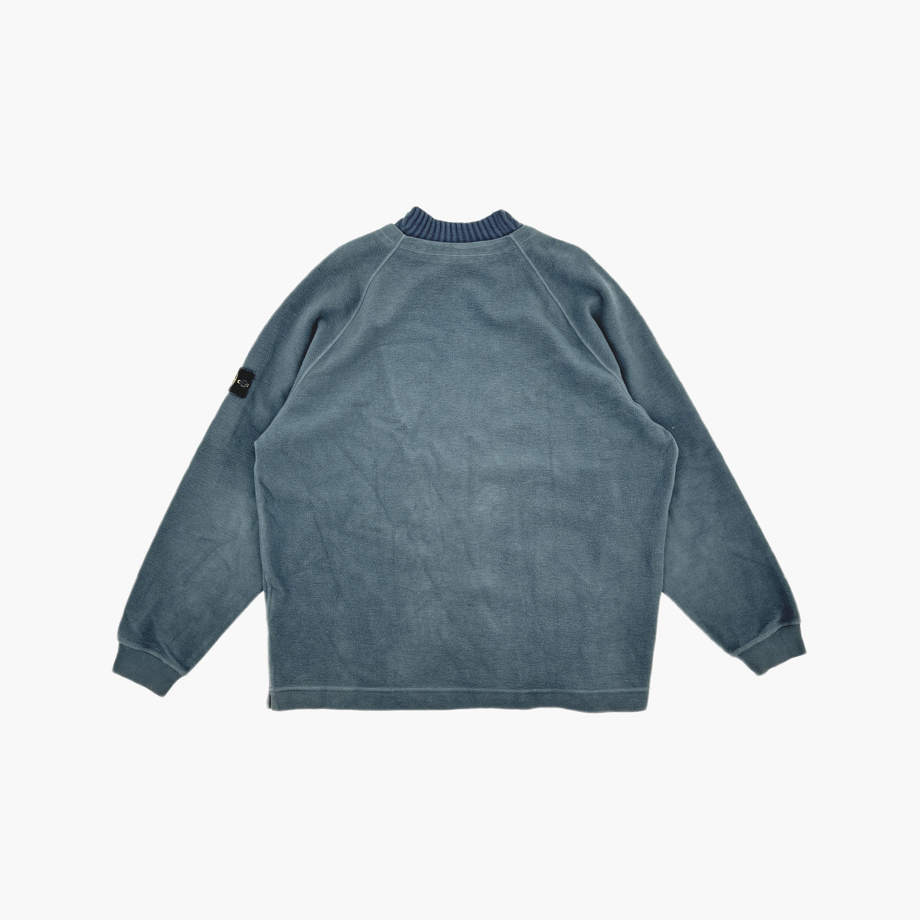 Stone Island Stone Island Fleece Pullover Blue Size XXL Size US XXL / EU 58 / 5 - 2 Thumbnail