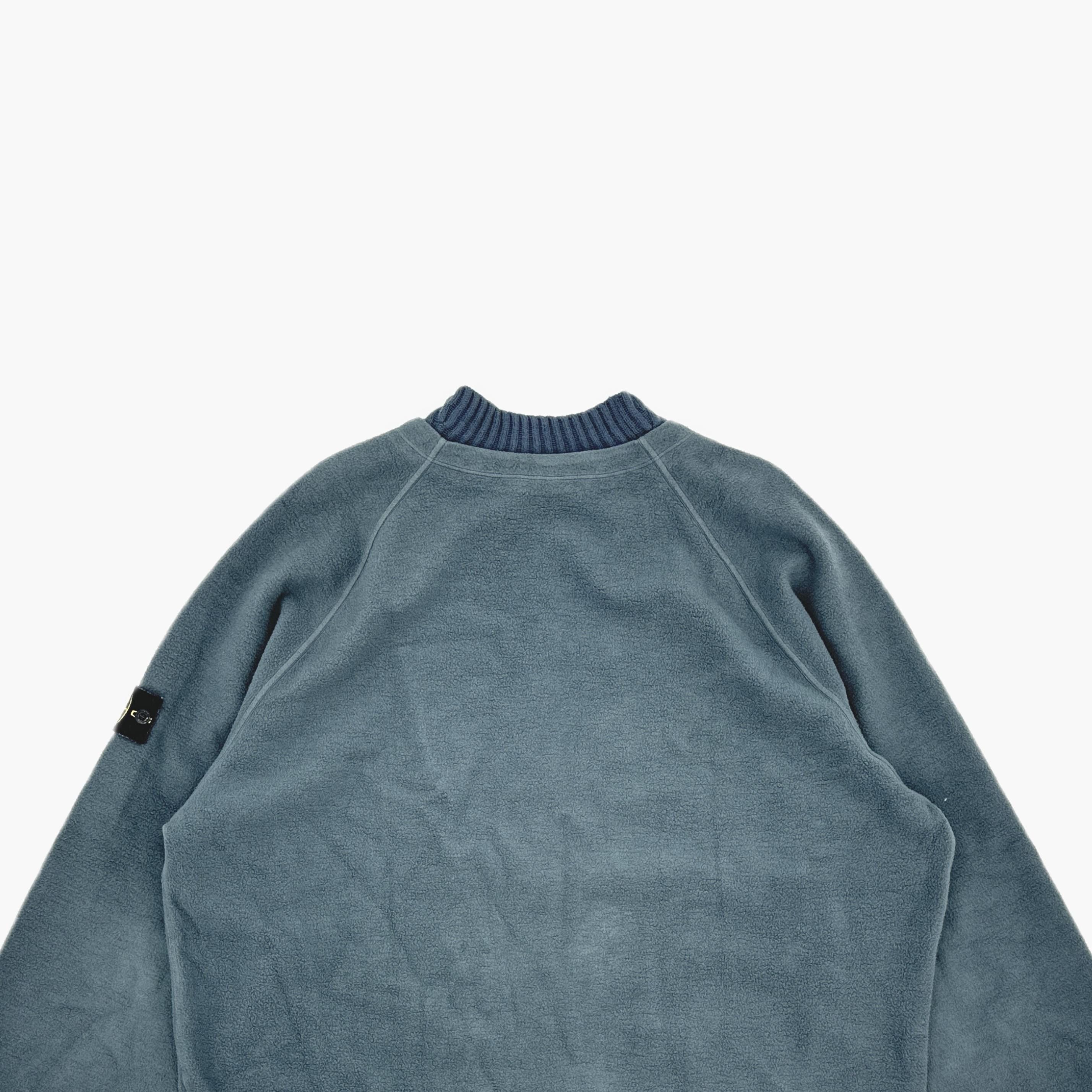 Stone Island Stone Island Fleece Pullover Blue Size XXL Size US XXL / EU 58 / 5 - 3 Thumbnail