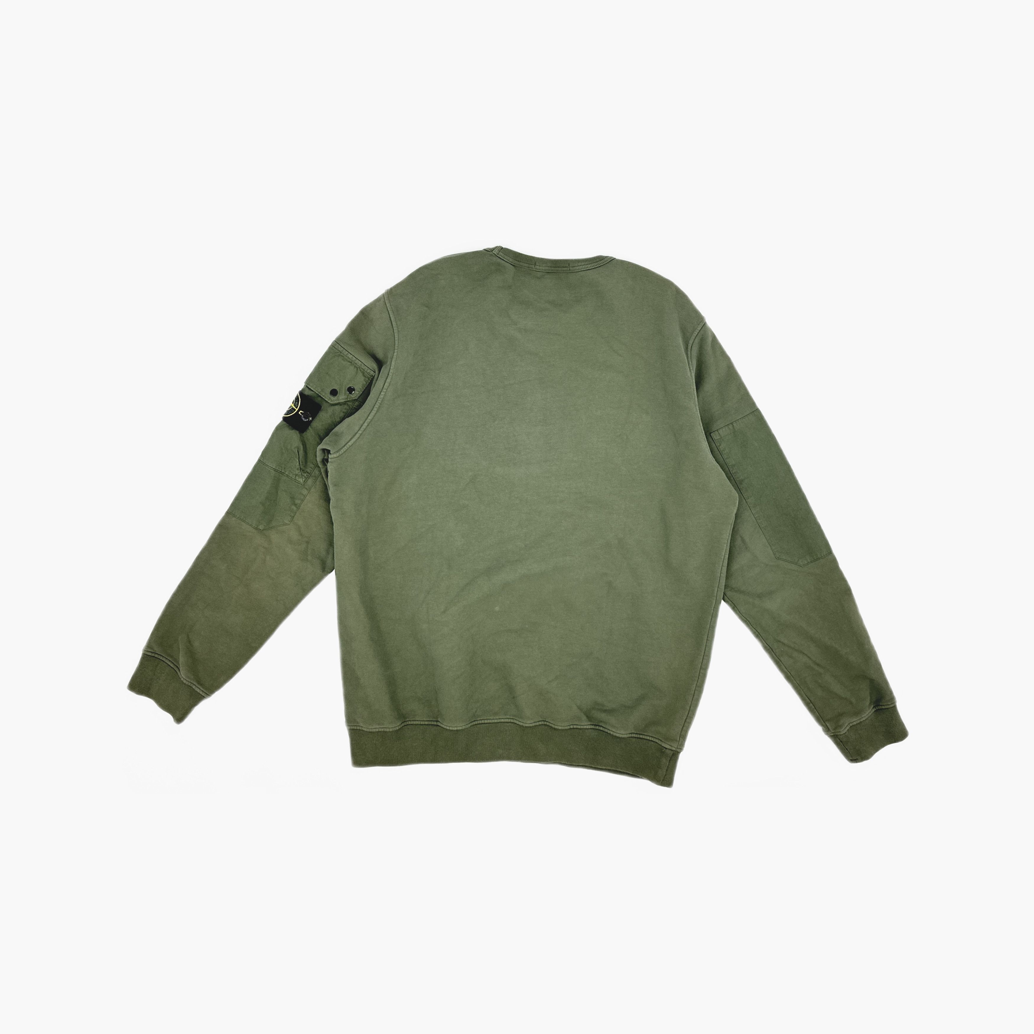 Stone Island Stone Island Green Logo Patch Sweatshirt Size XL Size US XL / EU 56 / 4 - 2 Thumbnail