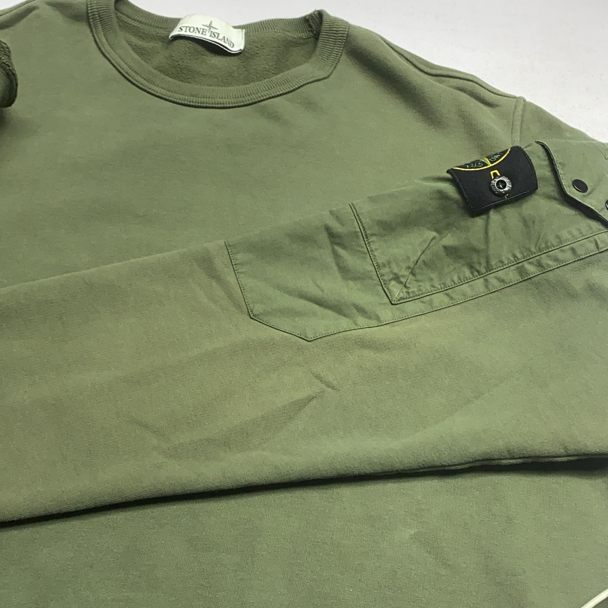 Stone Island Stone Island Green Logo Patch Sweatshirt Size XL Size US XL / EU 56 / 4 - 8 Thumbnail