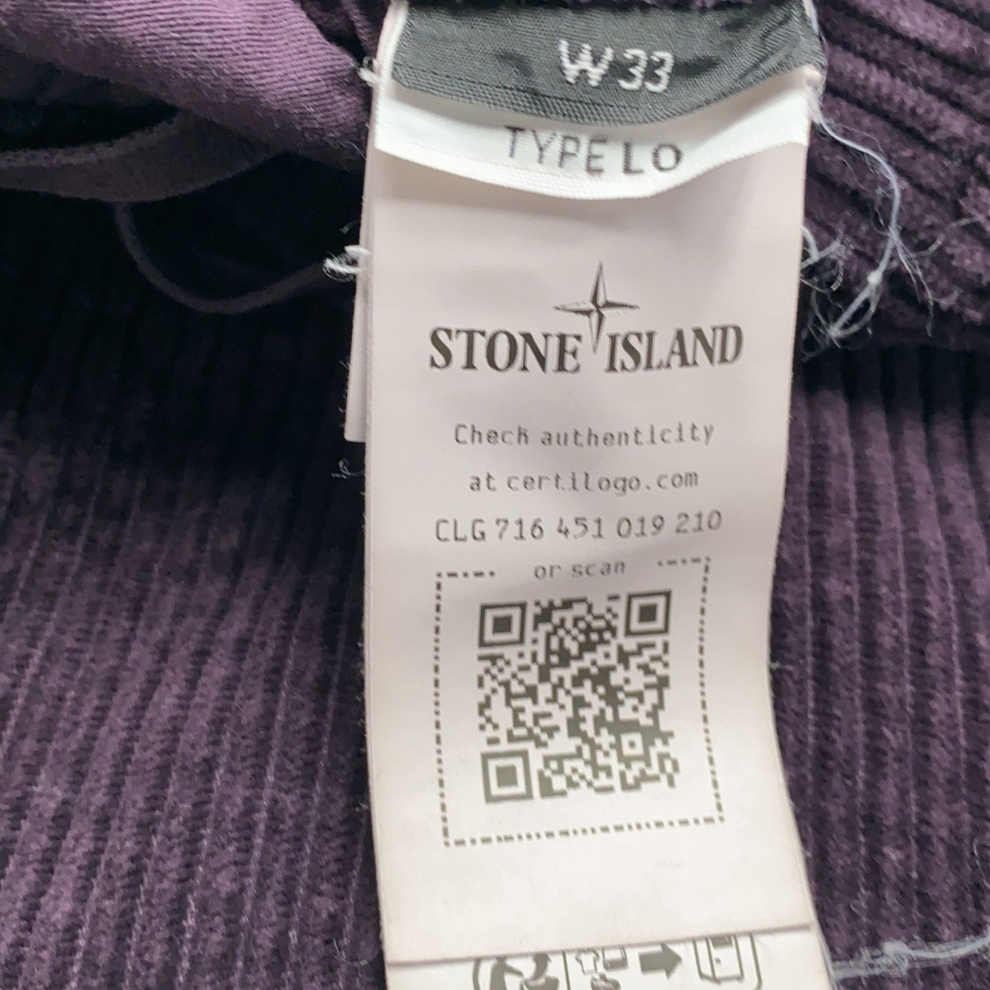 Stone Island Stone Island Corduroy Cargo Pants Size 33 Size US 33 - 4 Thumbnail