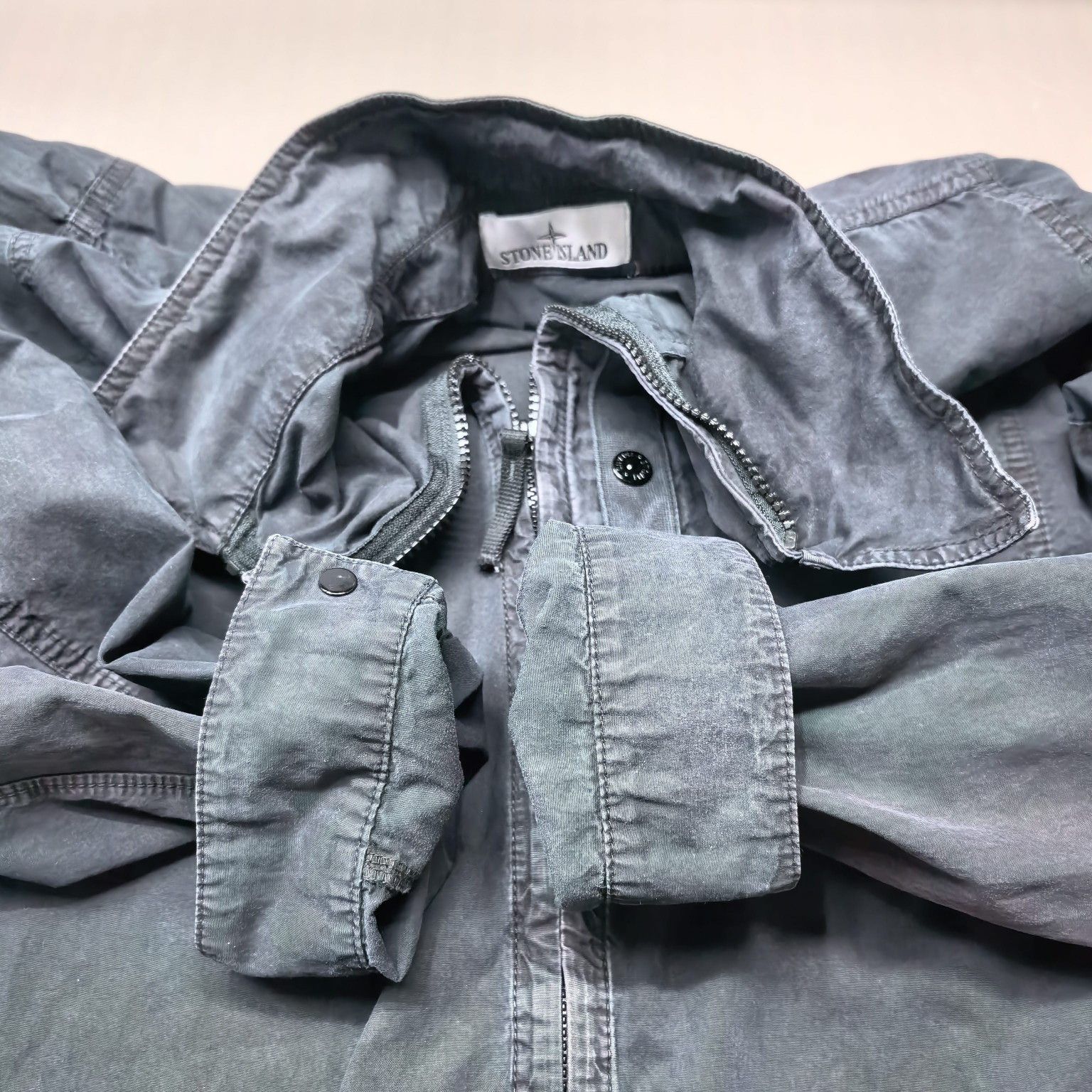 Stone Island Stone Island Garment Dyed Zip Jacket Size L Size US L / EU 52-54 / 3 - 9 Thumbnail