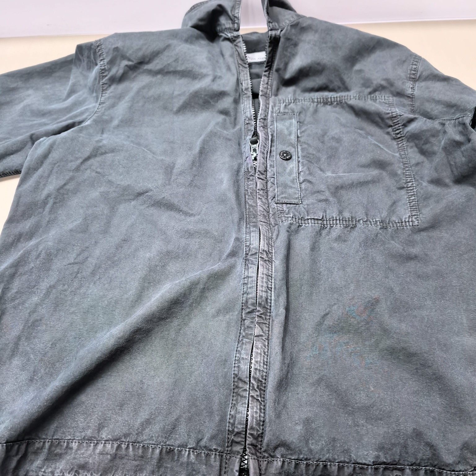 Stone Island Stone Island Garment Dyed Zip Jacket Size L Size US L / EU 52-54 / 3 - 12 Thumbnail