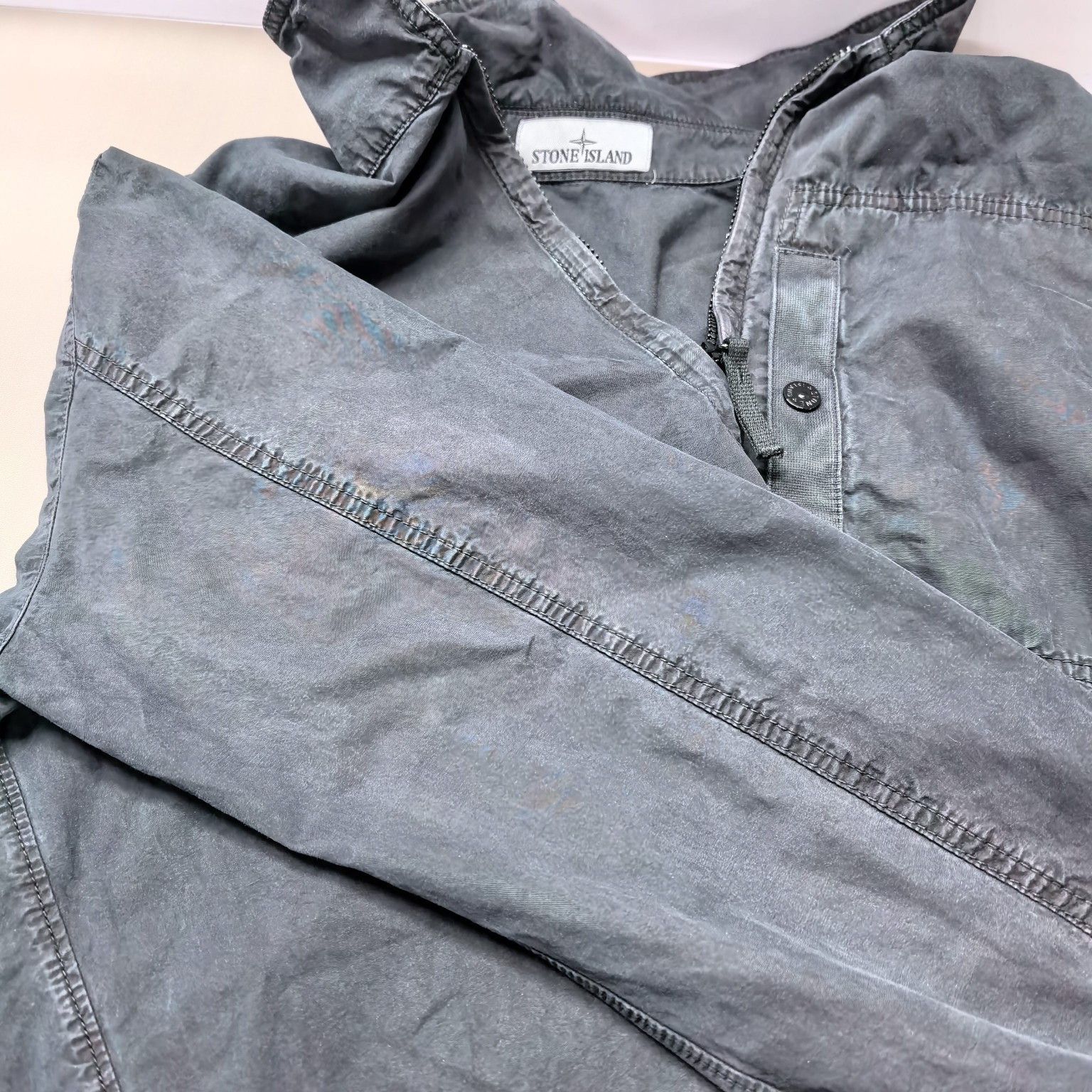Stone Island Stone Island Garment Dyed Zip Jacket Size L Size US L / EU 52-54 / 3 - 8 Thumbnail