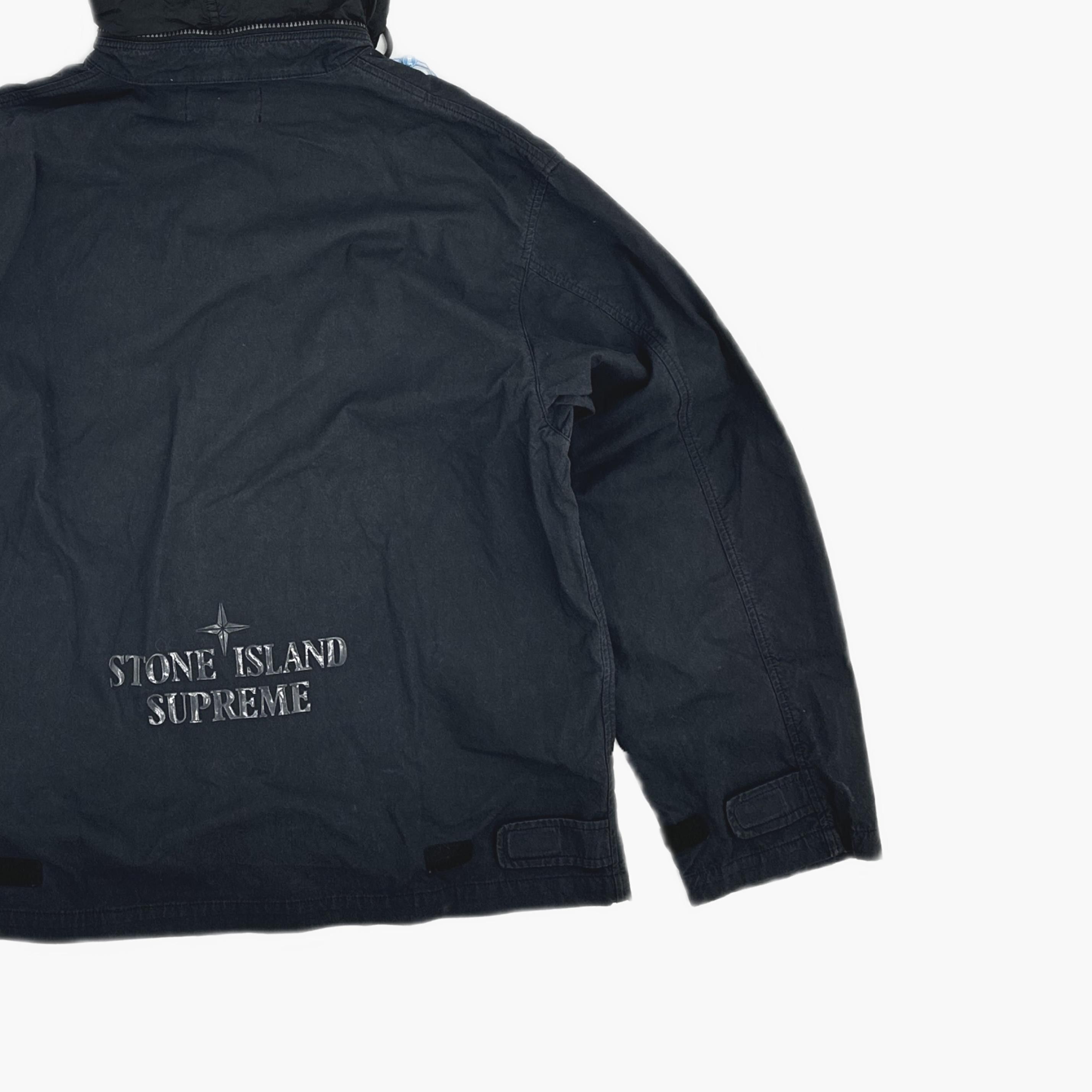Stone Island × Supreme Supreme x Stone Island Hooded Jacket Black Size S Size US S / EU 44-46 / 1 - 5 Thumbnail
