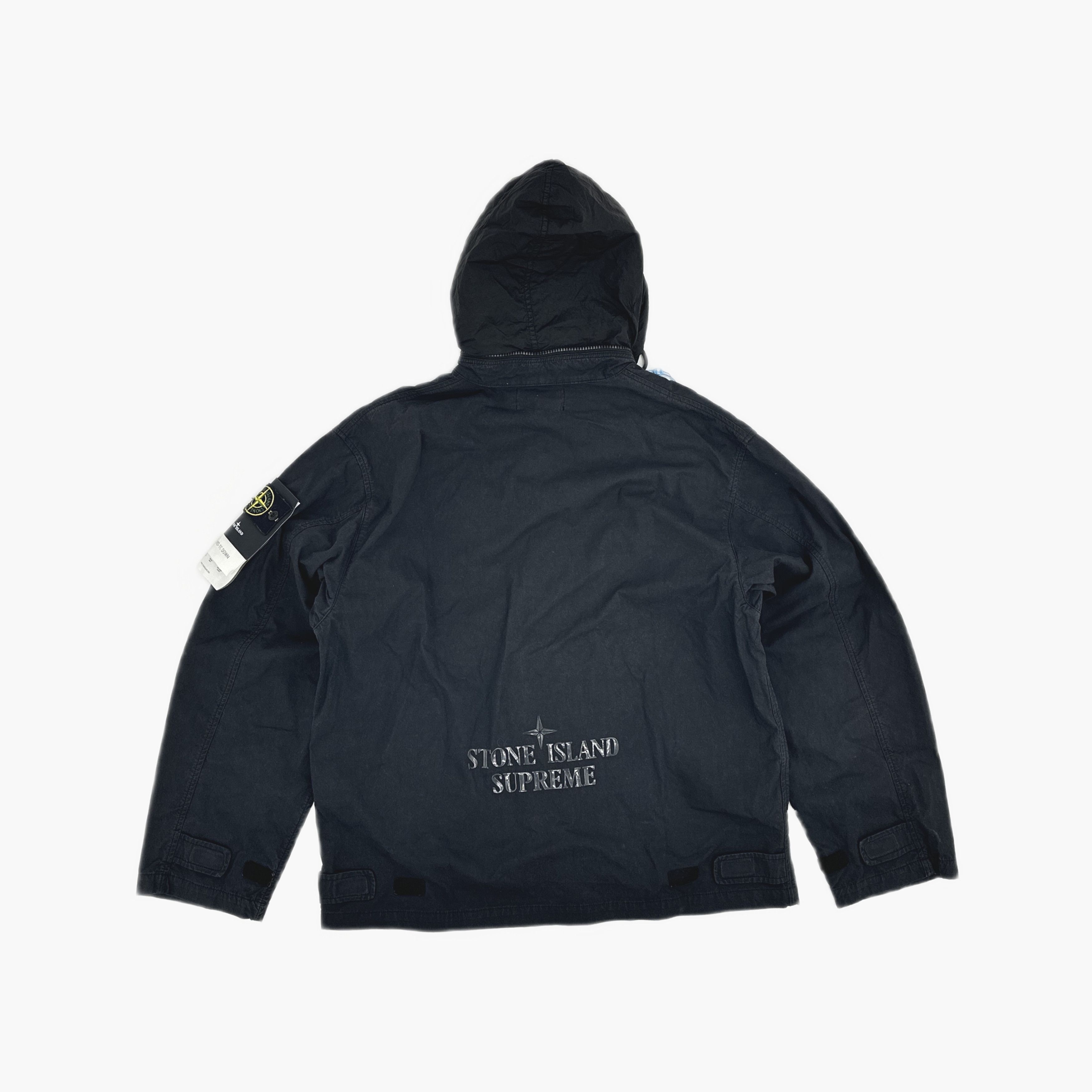 Stone Island × Supreme Supreme x Stone Island Hooded Jacket Black Size S Size US S / EU 44-46 / 1 - 2 Thumbnail
