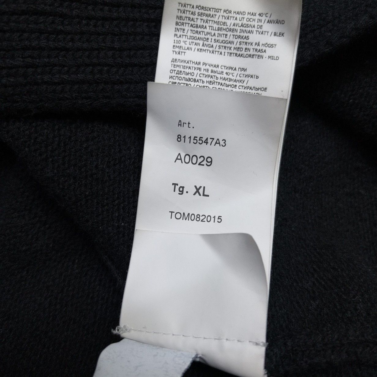 Stone Island Stone Island Black Buttoned Knit Sweater Size XL Size US XL / EU 56 / 4 - 6 Thumbnail
