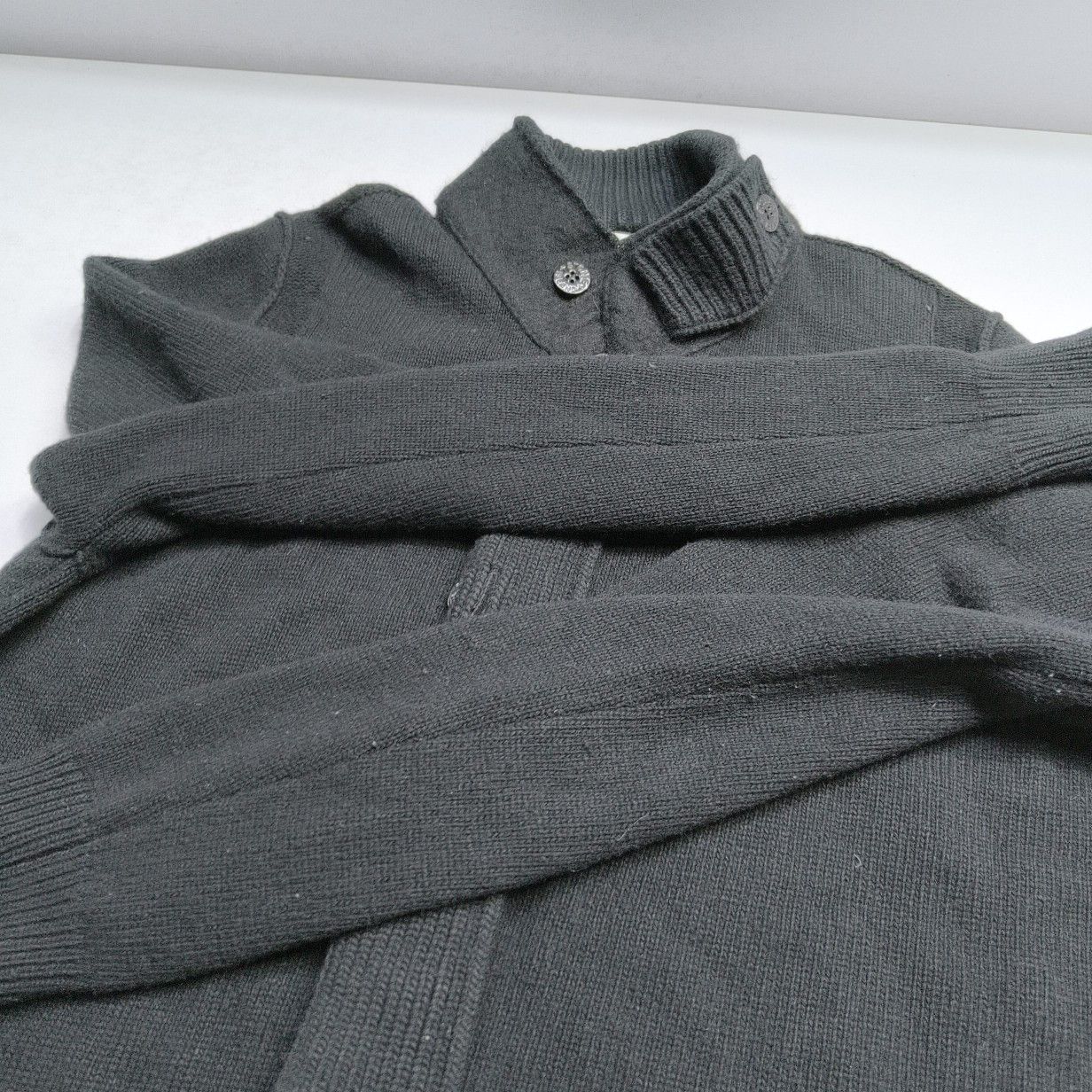 Stone Island Stone Island Black Buttoned Knit Sweater Size XL Size US XL / EU 56 / 4 - 11 Thumbnail