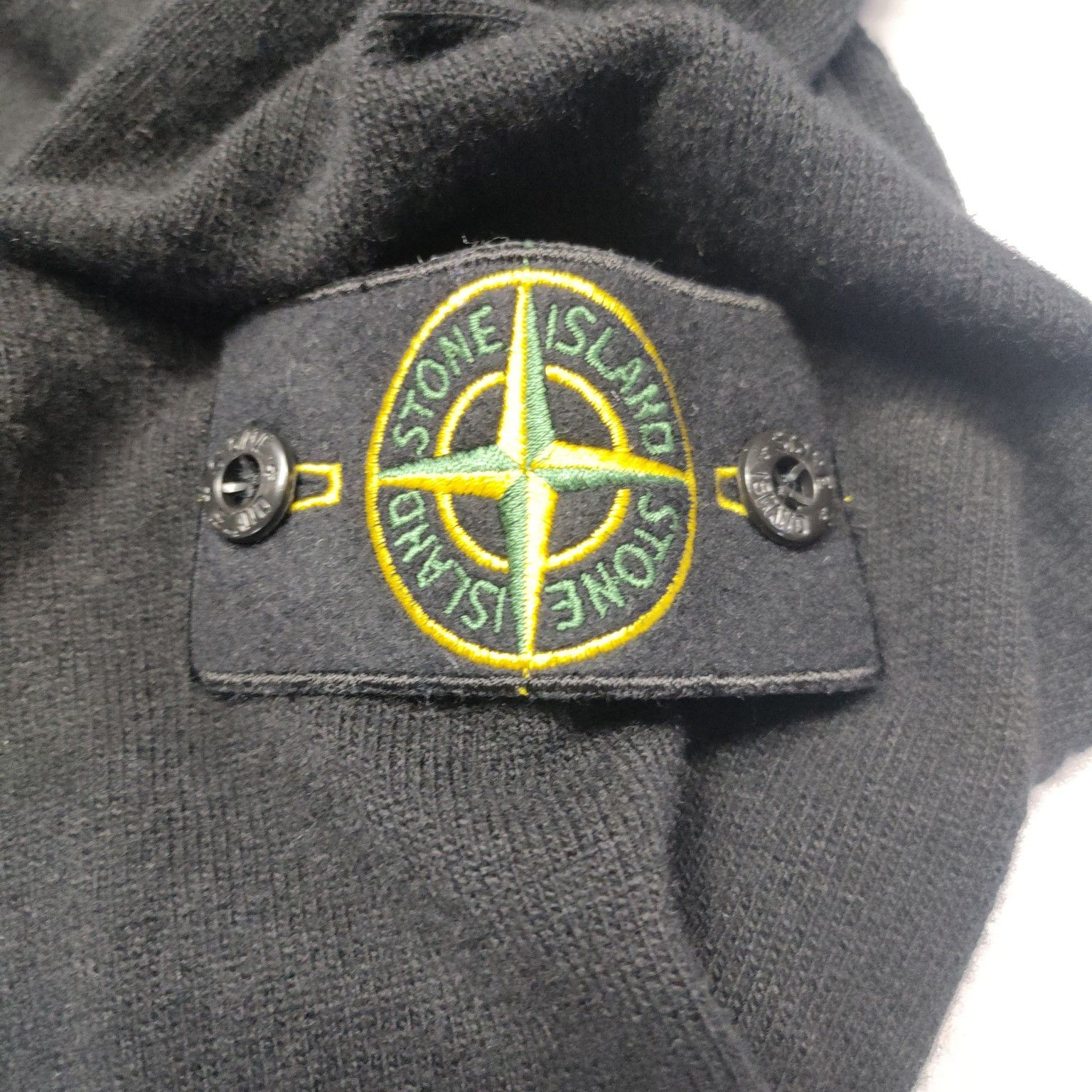 Stone Island Stone Island Zip-Up Wool Sweater Black Size M Size US M / EU 48-50 / 2 - 6 Thumbnail