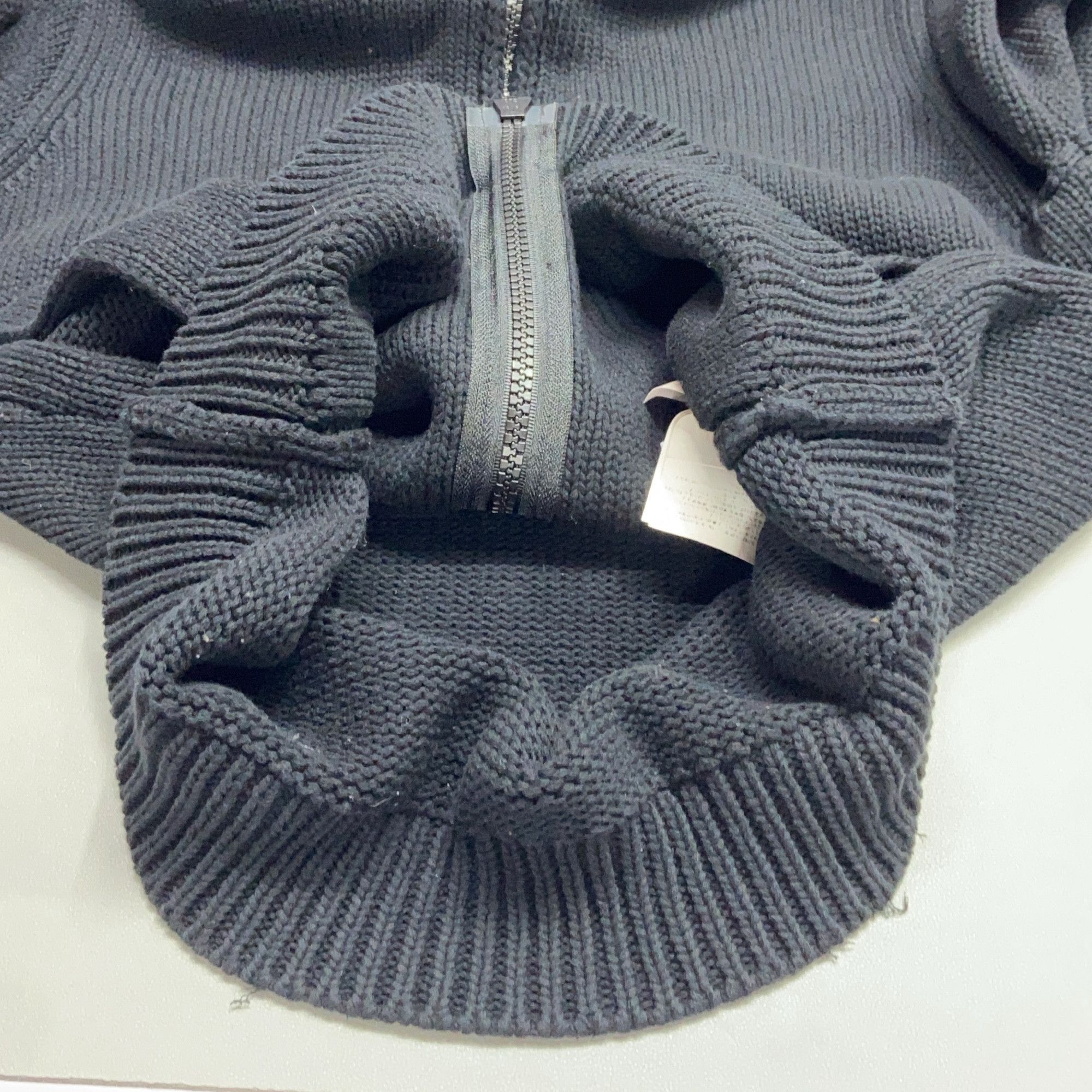 Stone Island Stone Island Compass Patch Knit Zip-Up Hoodie Size M Size US M / EU 48-50 / 2 - 12 Thumbnail