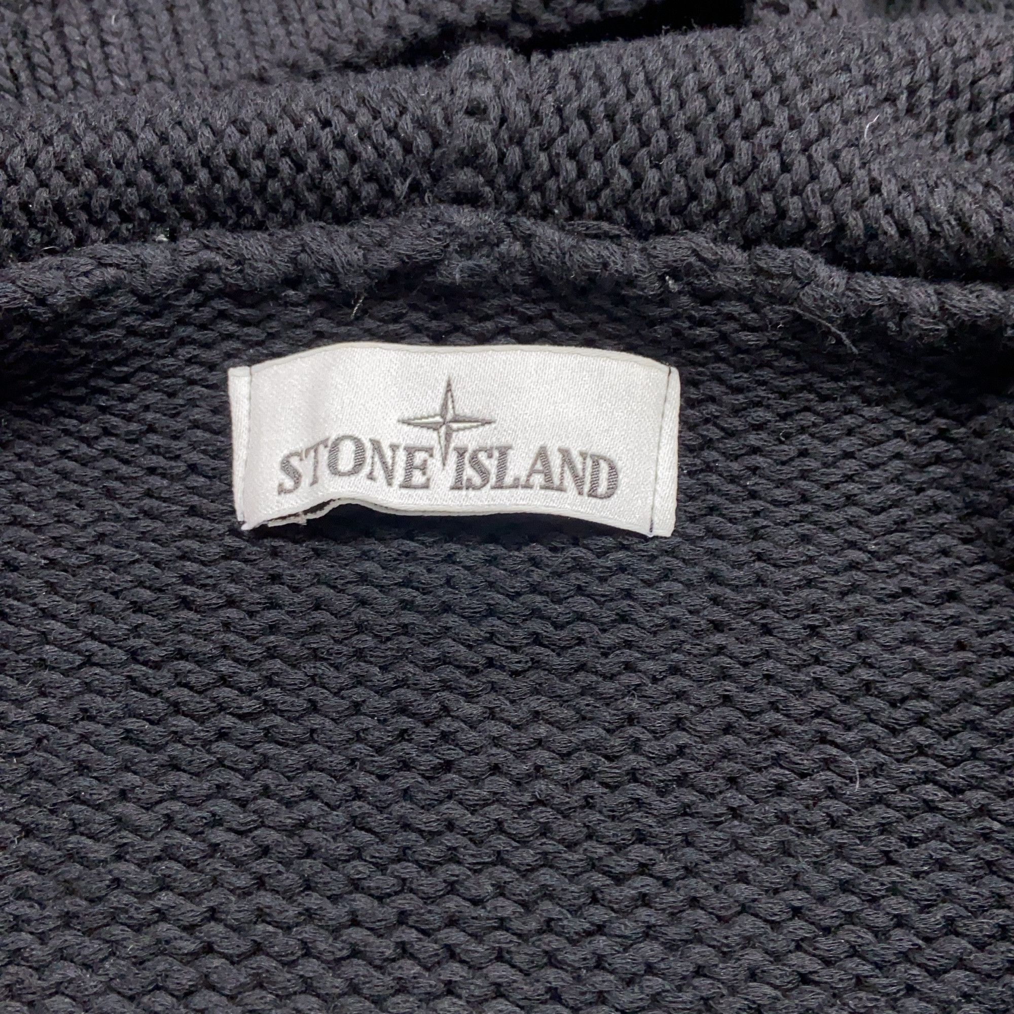 Stone Island Stone Island Compass Patch Knit Zip-Up Hoodie Size M Size US M / EU 48-50 / 2 - 3 Thumbnail