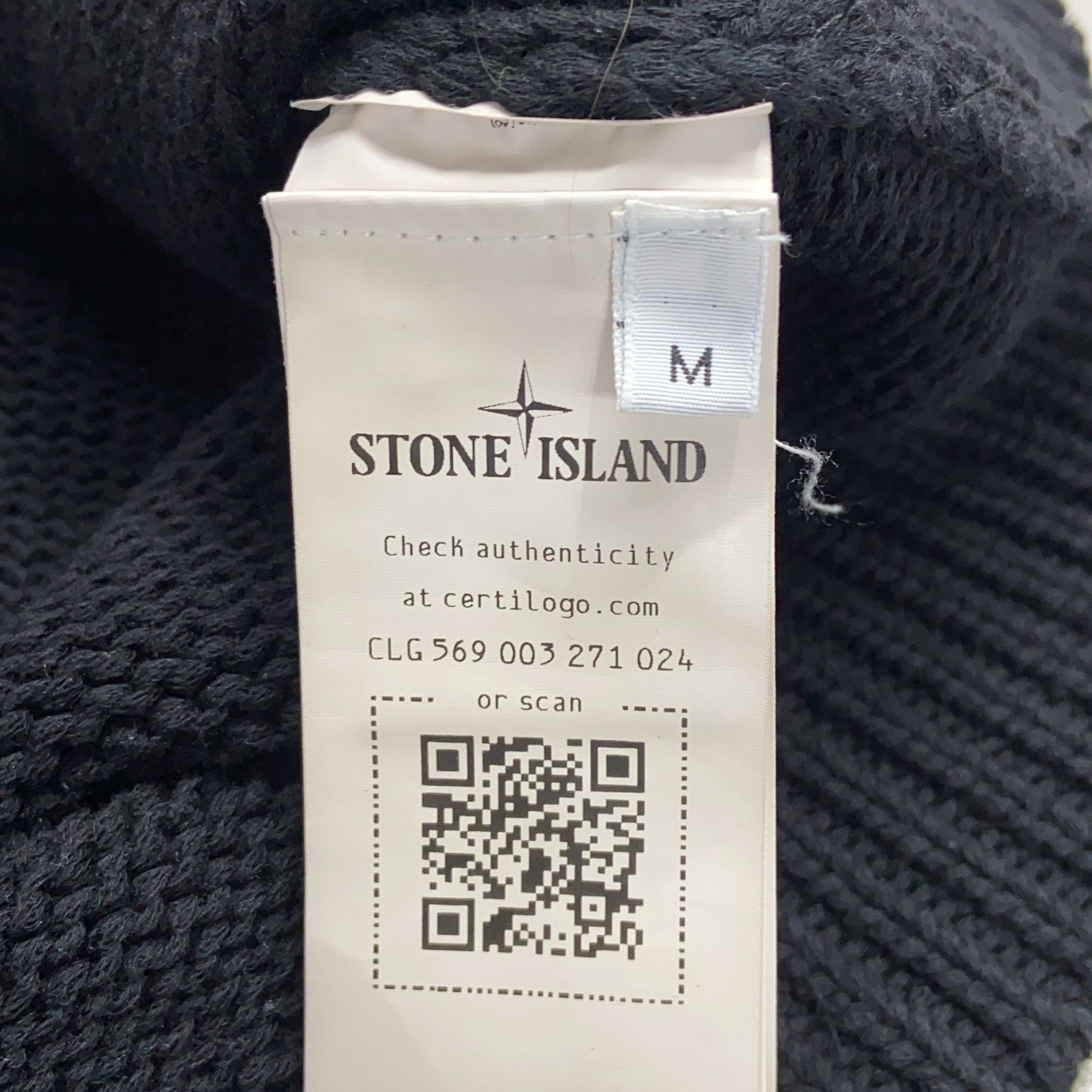 Stone Island Stone Island Compass Patch Knit Zip-Up Hoodie Size M Size US M / EU 48-50 / 2 - 5 Thumbnail