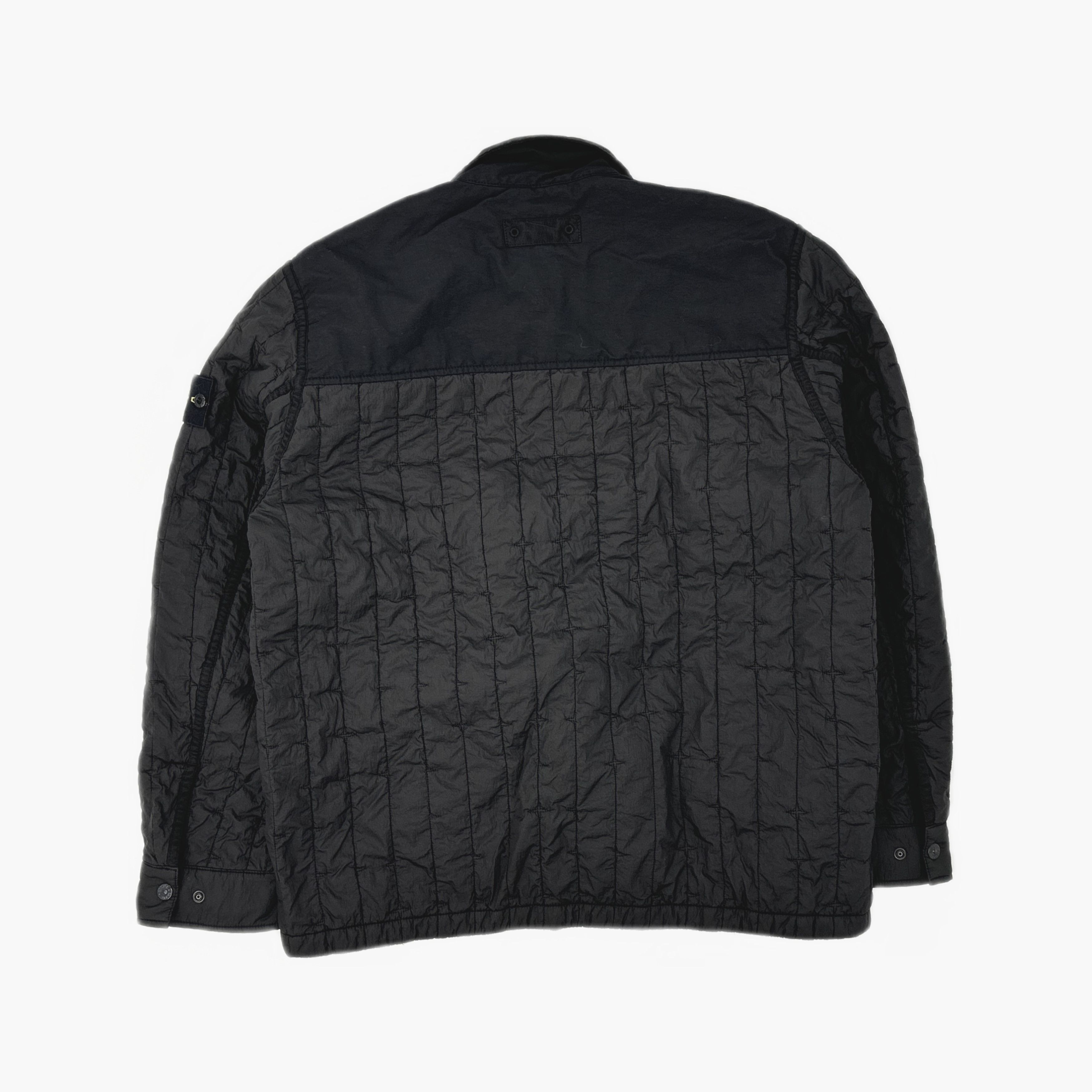Stone Island Stone Island Quilted Button Up Jacket Black Size M Size US M / EU 48-50 / 2 - 2 Thumbnail