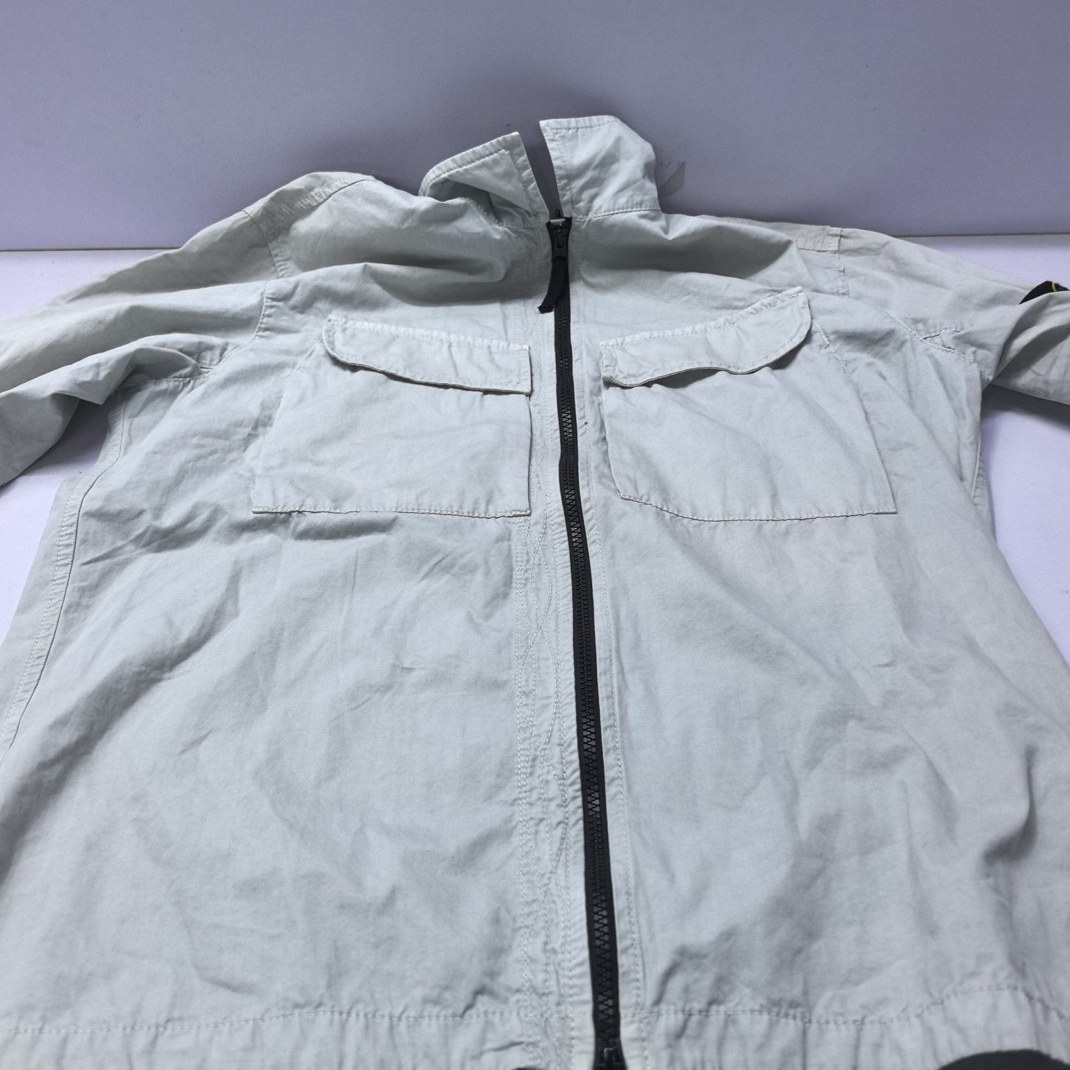 Stone Island Stone Island Pearl Gray Overshirt Size L Size US L / EU 52-54 / 3 - 9 Thumbnail